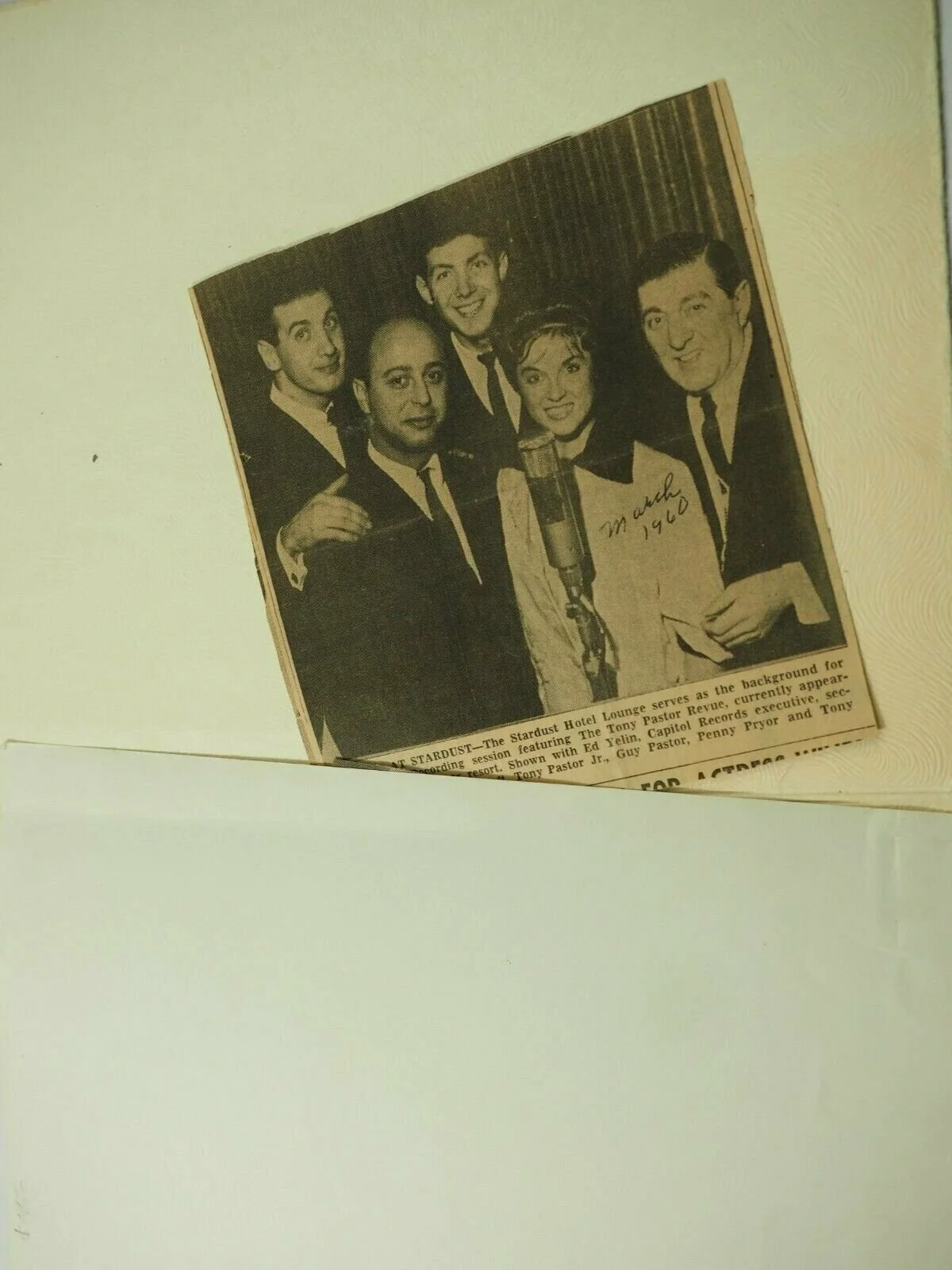 The Pastors and Penie Pryor Autographed Promo Agency Photo & News Clippin 8 x10", изображение 3