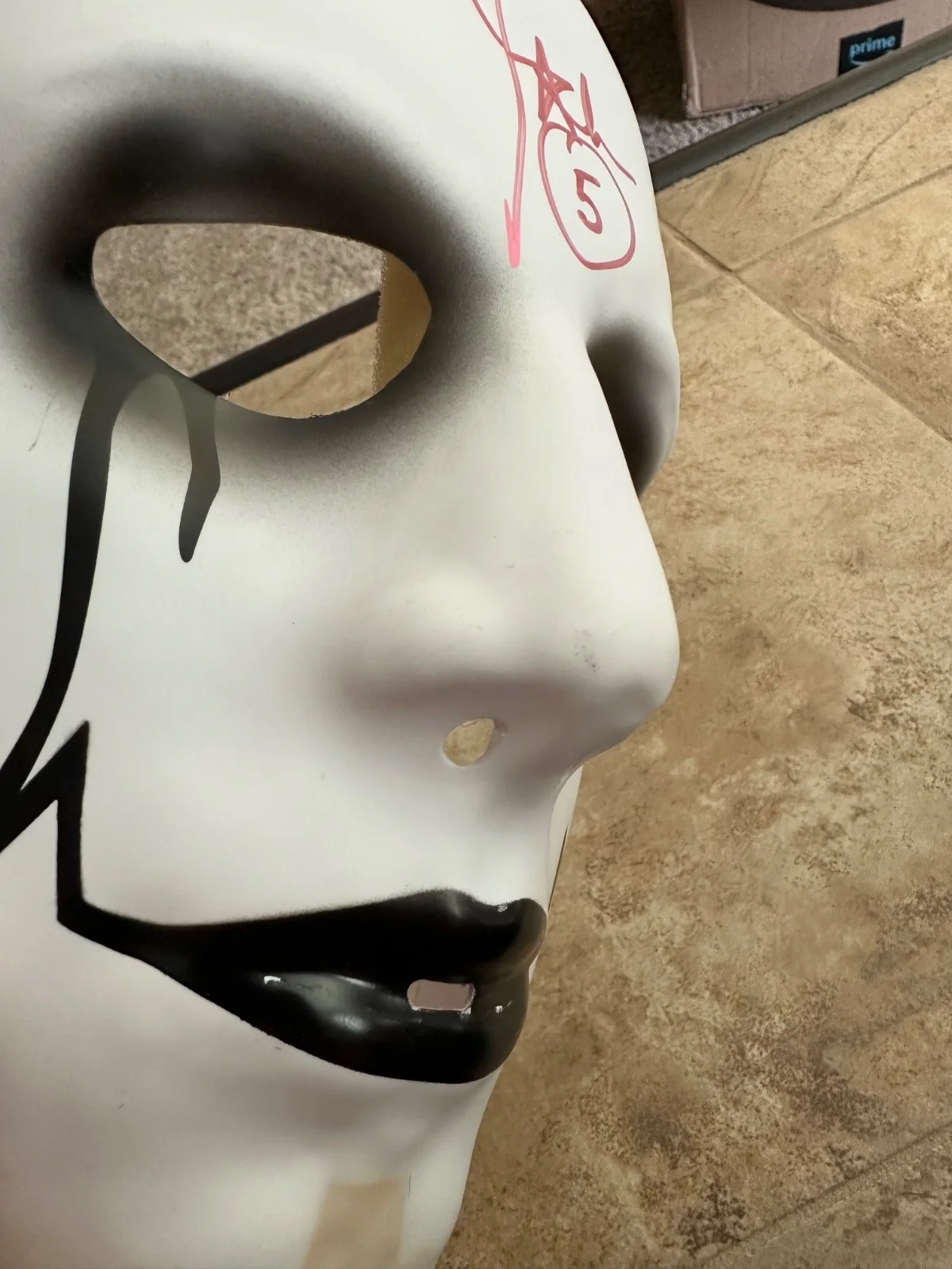 SIGNED John 5 Rob Zombie Face Mask, image 4