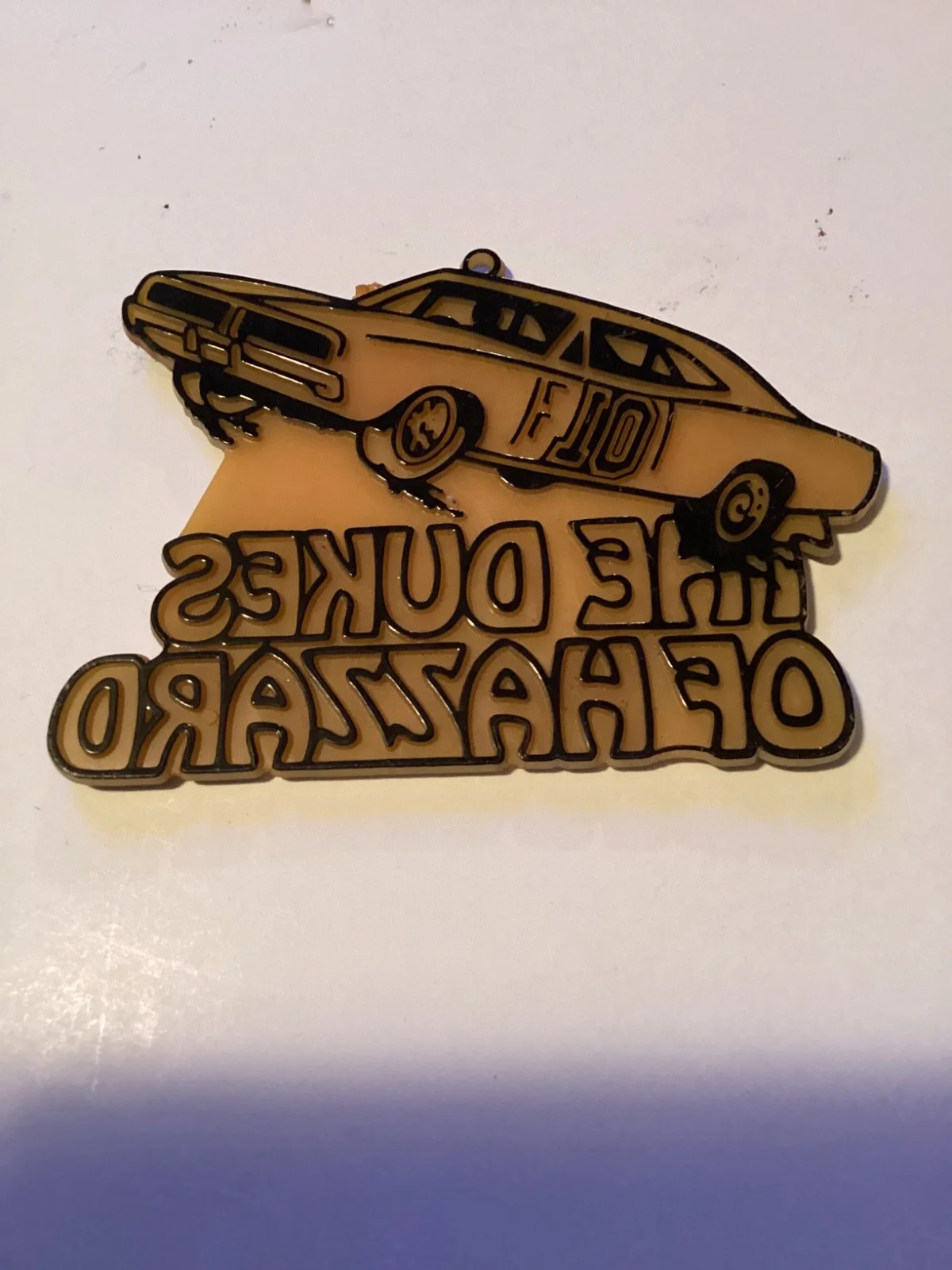 1982 Dukes Of Hazzard General Lee Hard Plastic Ornament, image 2