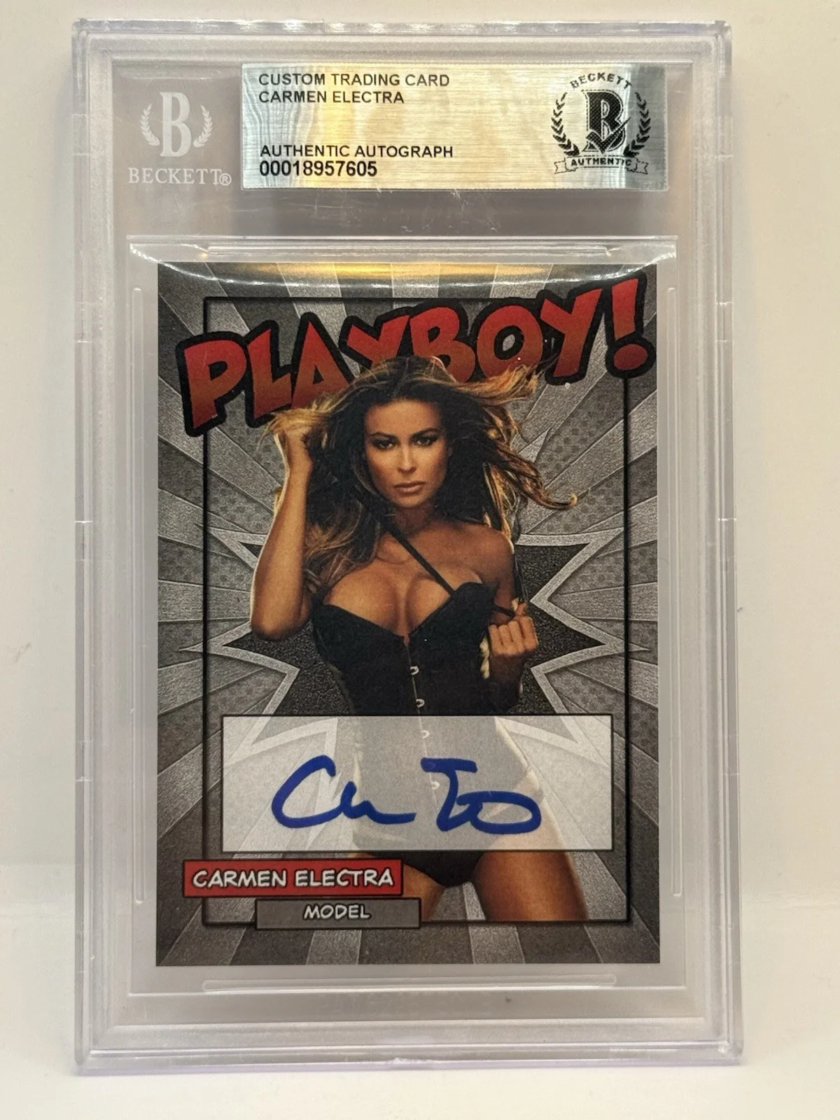 Carmen Electra Autographed Trading Card Beckett Authenticated, image 2