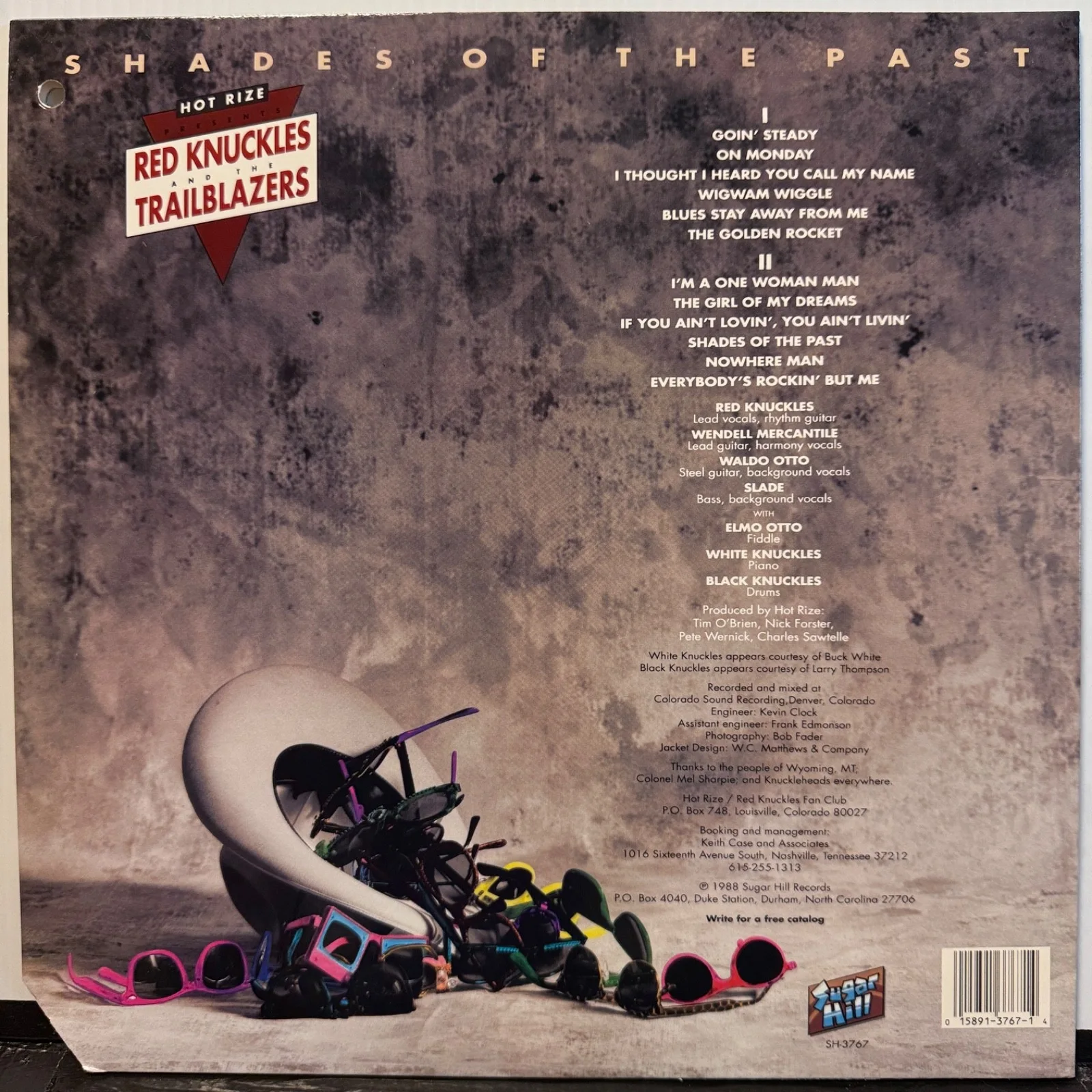 RED KNUCKLES & THE TRAILBLAZERS "Shades Of The Past" AUTOGRAPHED by all 4 member, изображение 2
