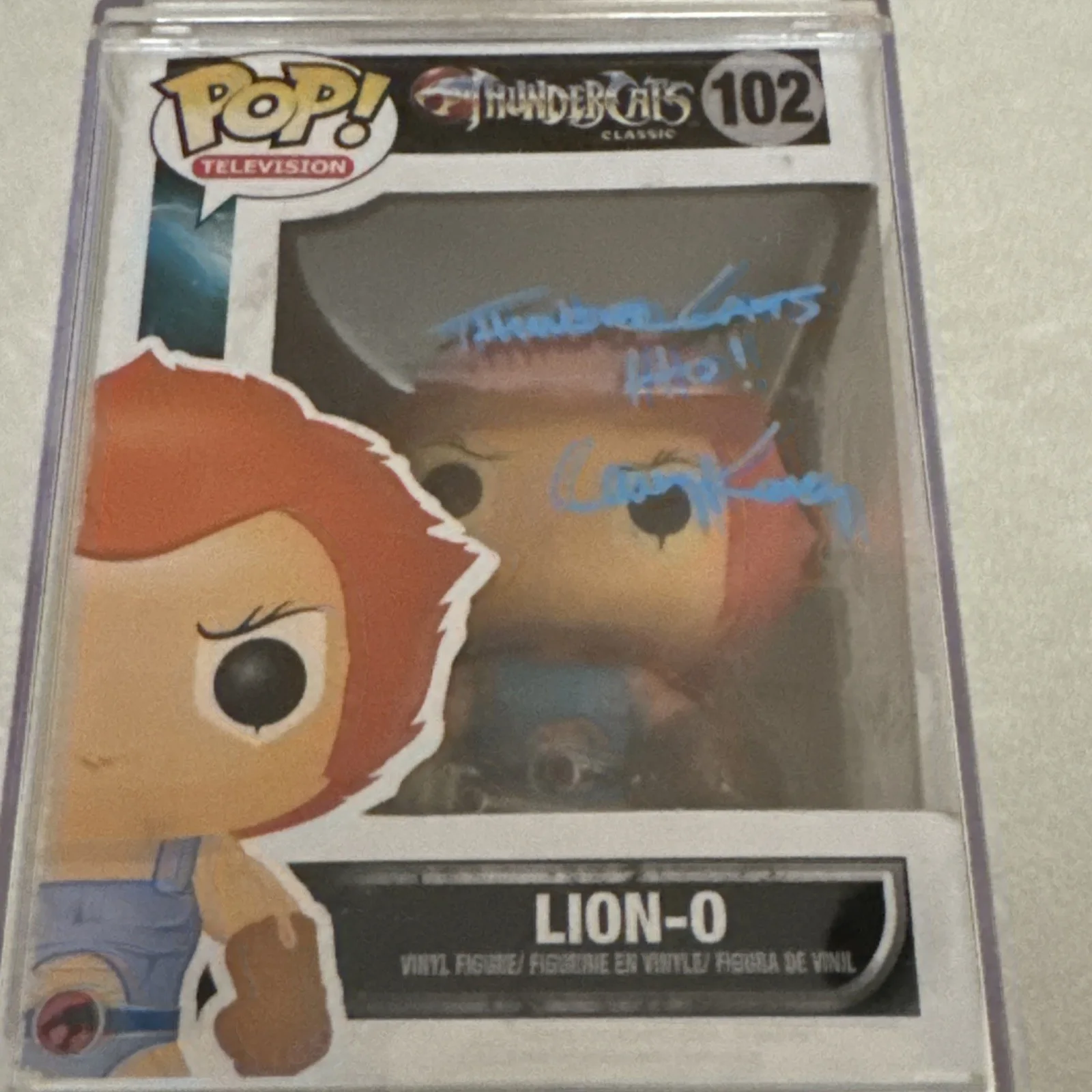 Larry Kenny — Funko Pop Thundercats Lion-O 102 Vaulted PSA/DNA Auto Signed RARE Larry Kenny, изображение 2