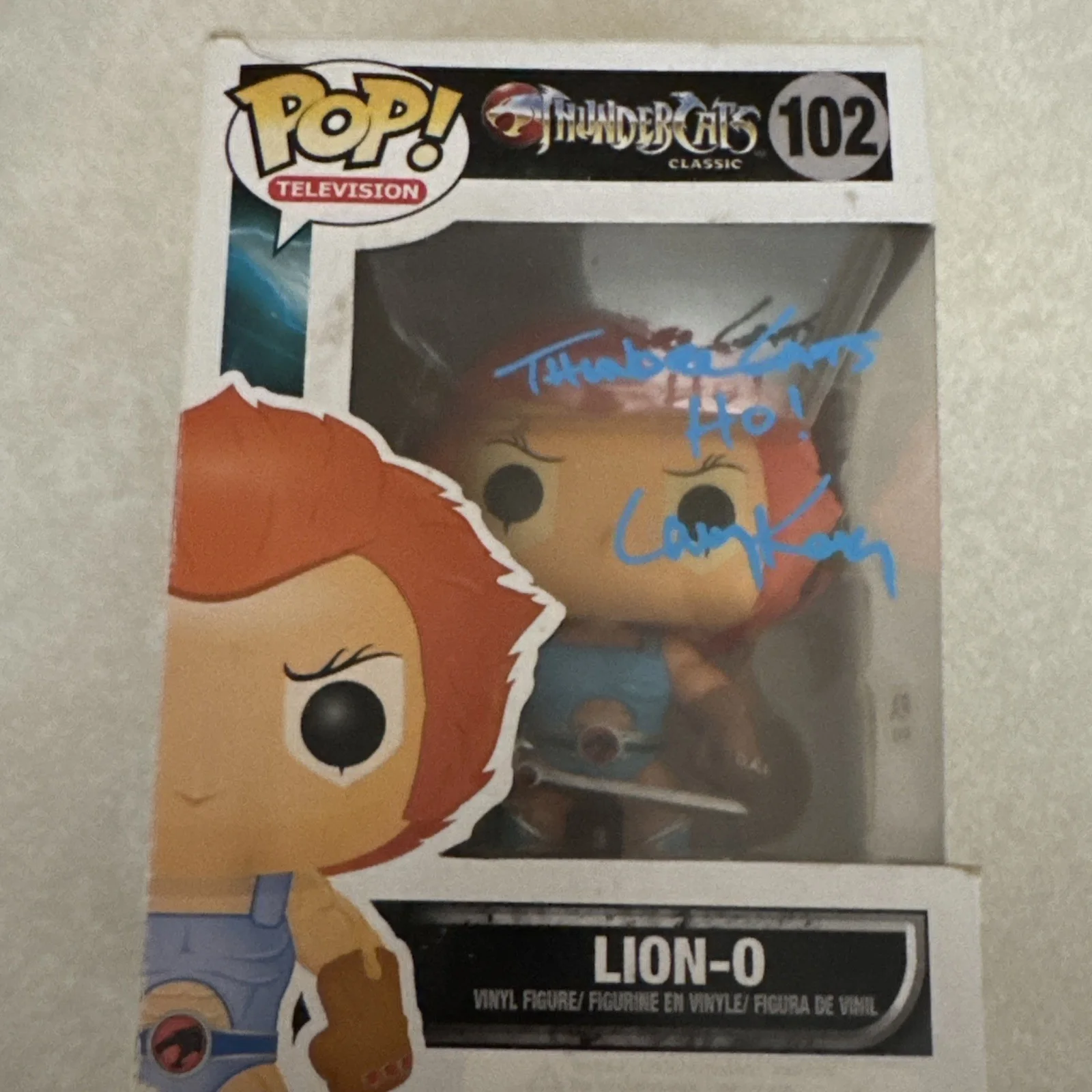 Larry Kenny — Funko Pop Thundercats Lion-O 102 Vaulted PSA/DNA Auto Signed RARE Larry Kenny, изображение 3