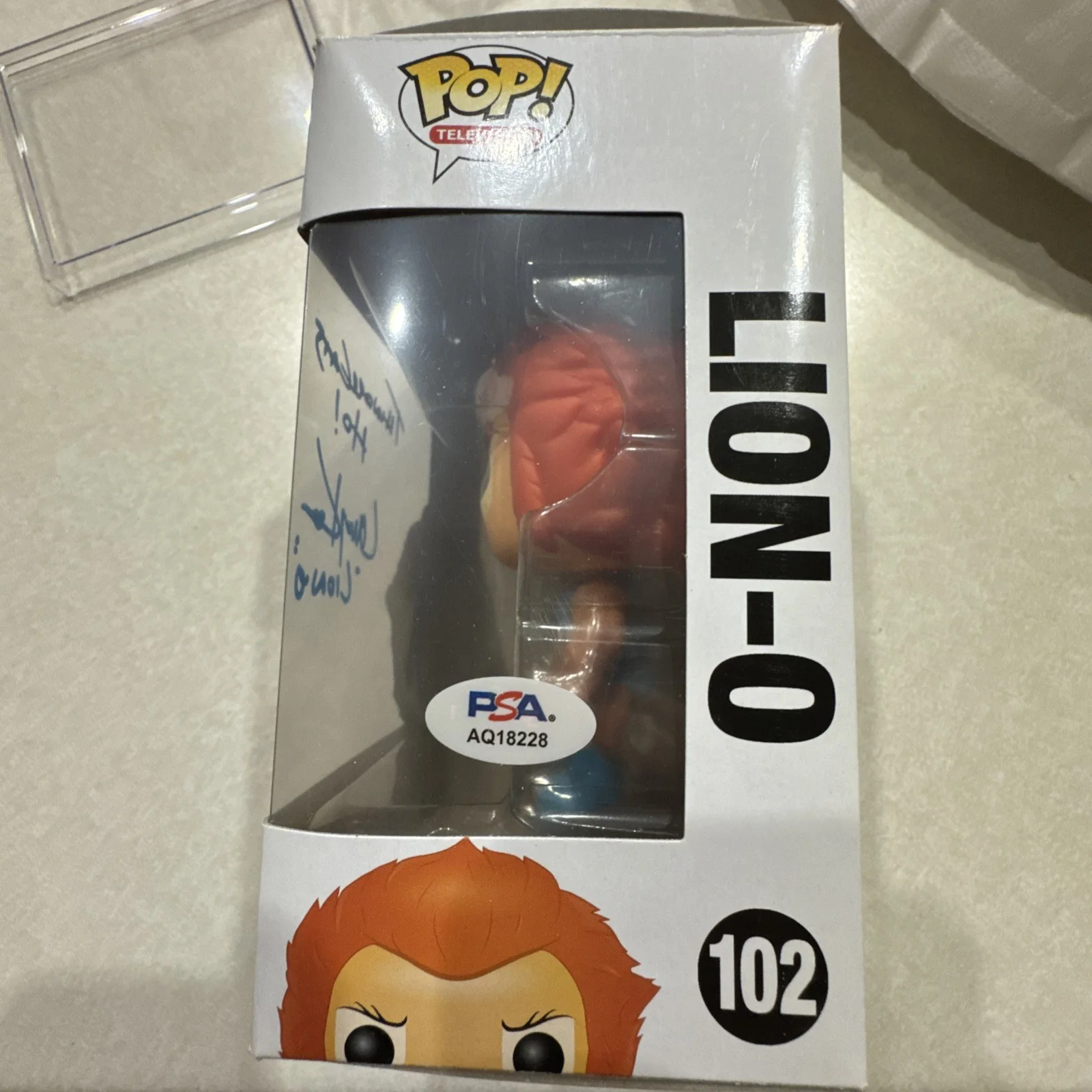 Larry Kenny — Funko Pop Thundercats Lion-O 102 Vaulted PSA/DNA Auto Signed RARE Larry Kenny, изображение 5