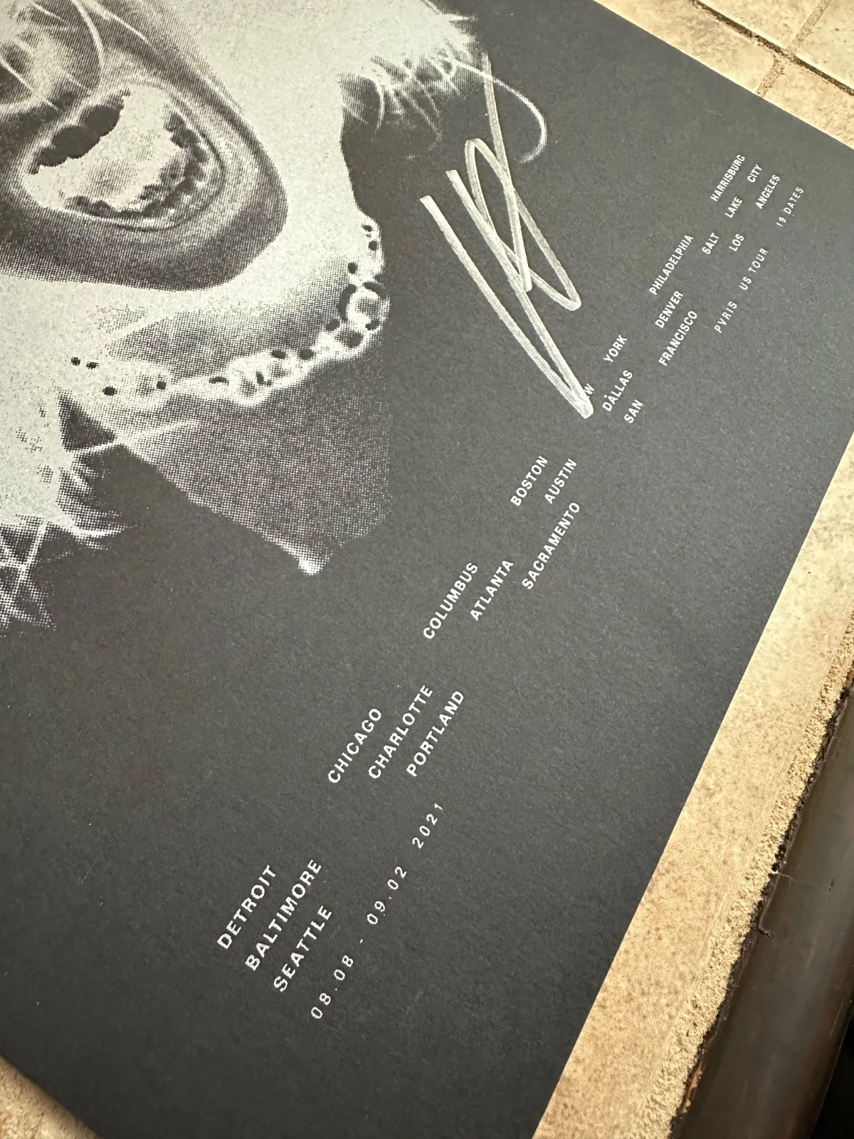 SIGNED UNIQUE 2021 PVRIS Tour Poster, image 2