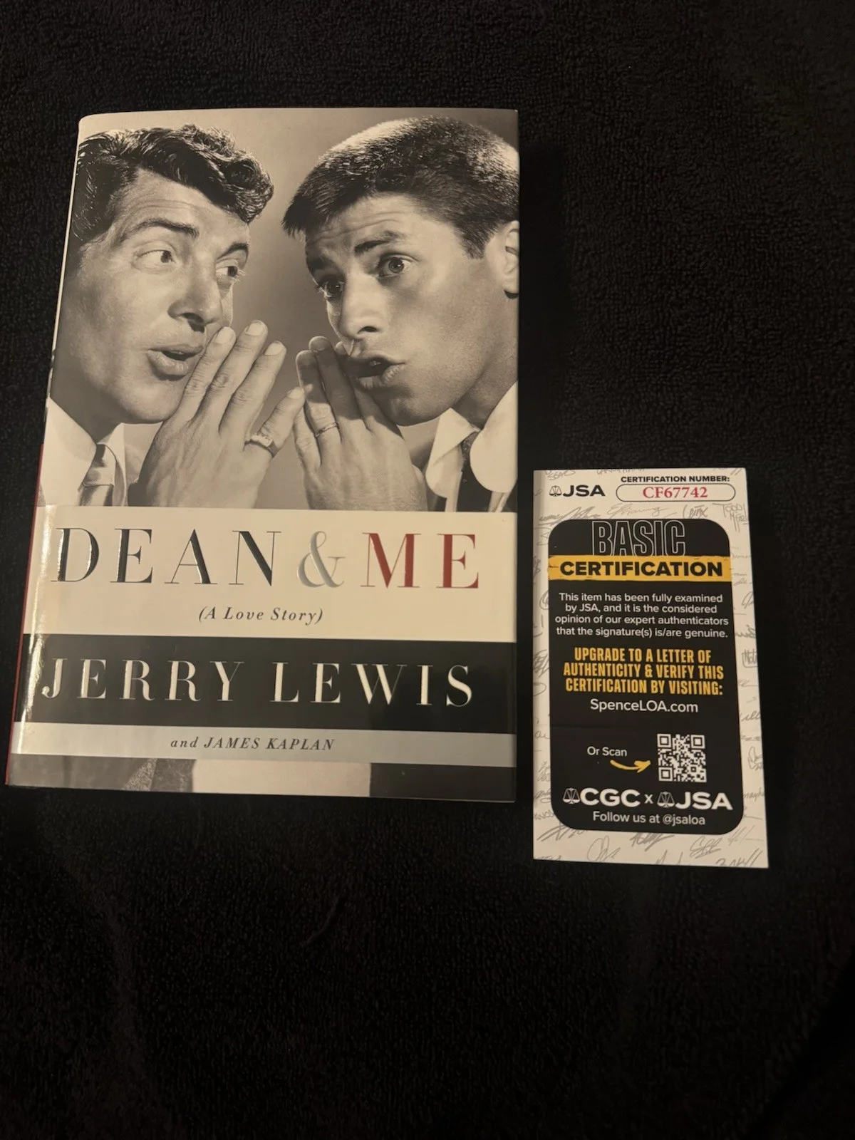 Jerry Lewis — Jerry Lewis SIGNED AUTOGRAPHED Dean & Me 1st Edition Book Martin Rat Pack JSA