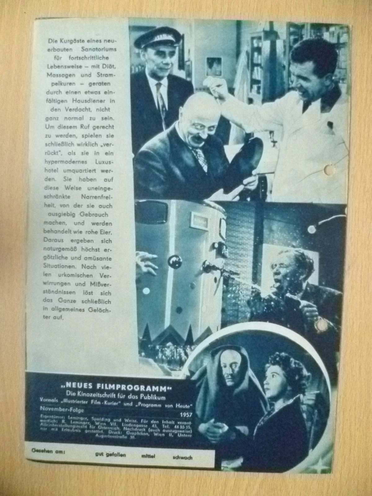 Film Neues Programme 1957, No.600 - TOLLE NACHT, изображение 3