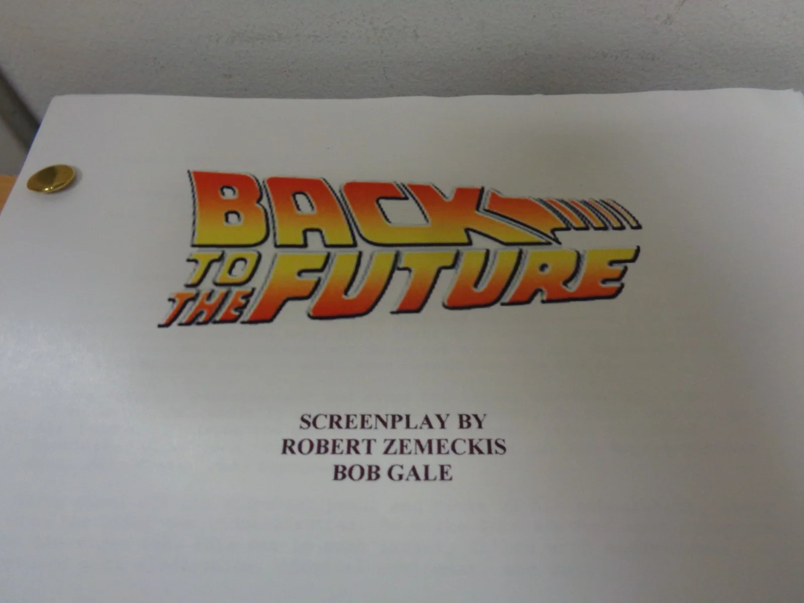 Laura Johnson — Laura Johnson Signed Autograph Back to the Future Script Screenplay, image 2