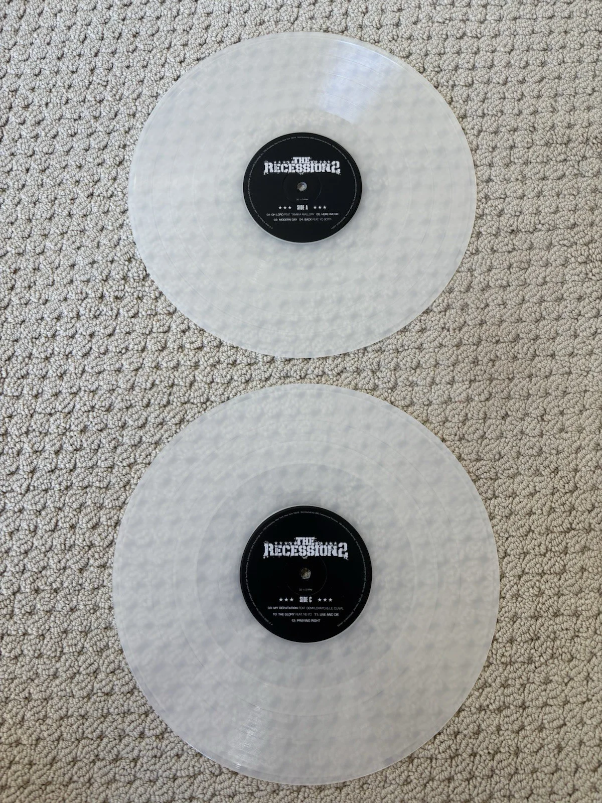 Jeezy Signed The Recession 2 Record Vinyl JSA Authentic Auto Rapper, image 3