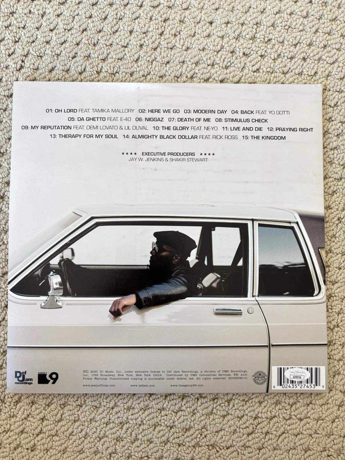 Jeezy Signed The Recession 2 Record Vinyl JSA Authentic Auto Rapper, image 4