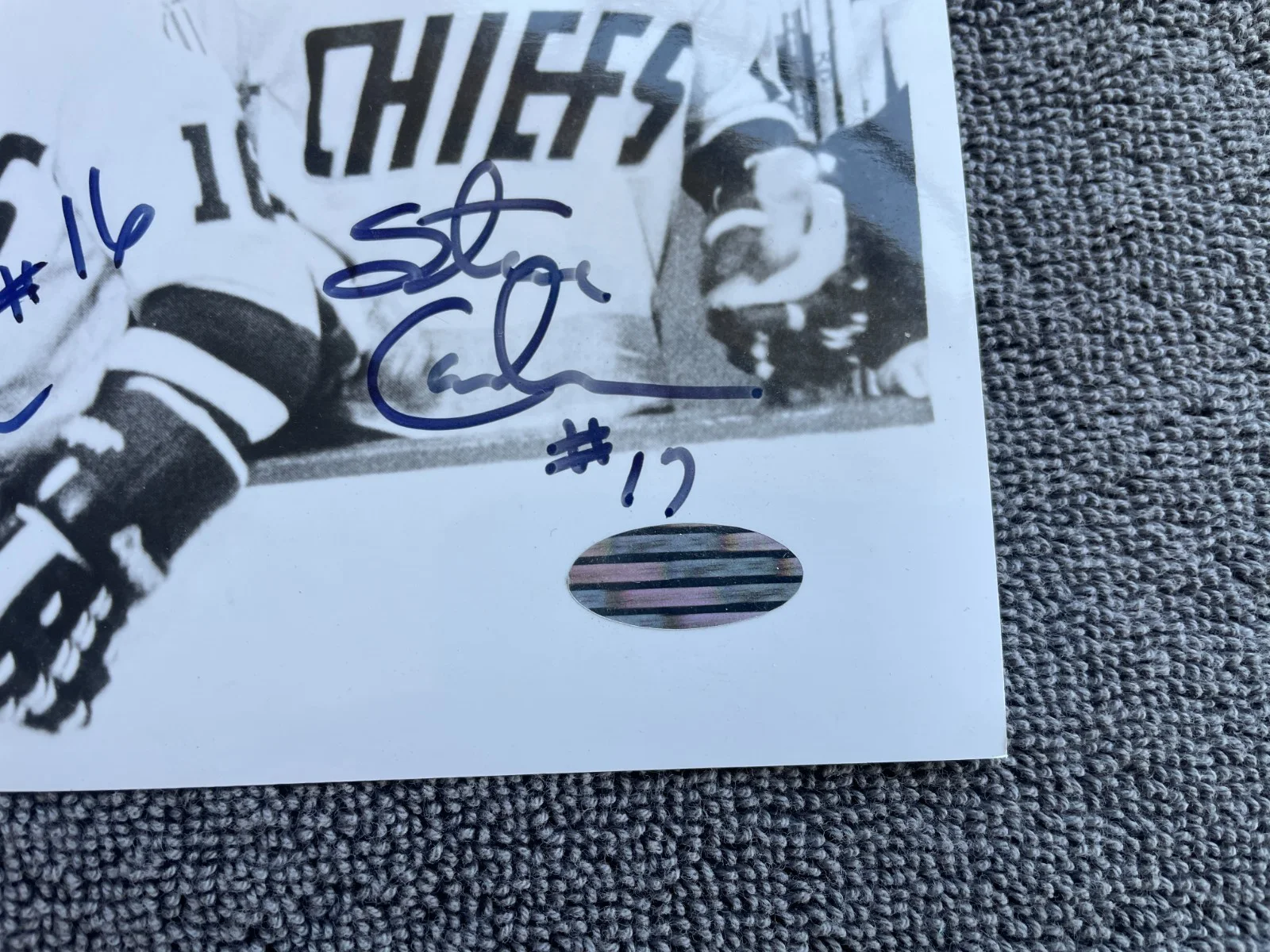 DAVE HANSON — HANSON BROTHERS SIGNED 8X10 Photo DAVE HANSON and CARLSON's - AUTHENTICATED COA, изображение 5