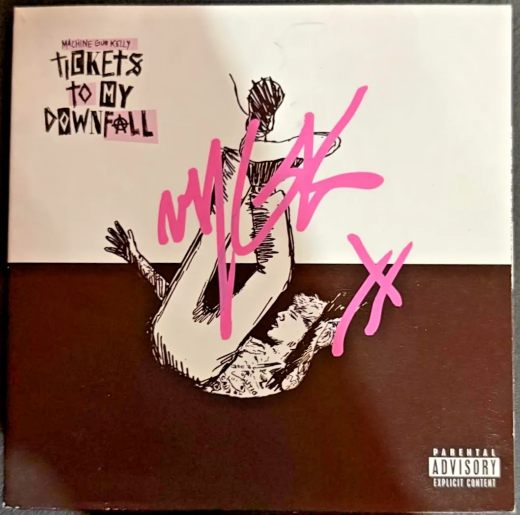 Machine Gun Kelly — MACHINE GUN KELLY SIGNED AUTOGRAPHED CD BOOKLET TICKETS TO MY DOWNFALL BECKETT