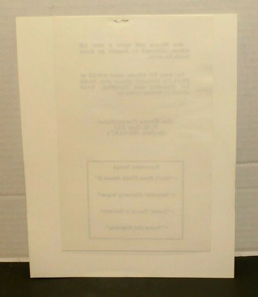 Vintage Jim Rivera Signed Press Release Photo 8X10 Black & White Country Music, изображение 2
