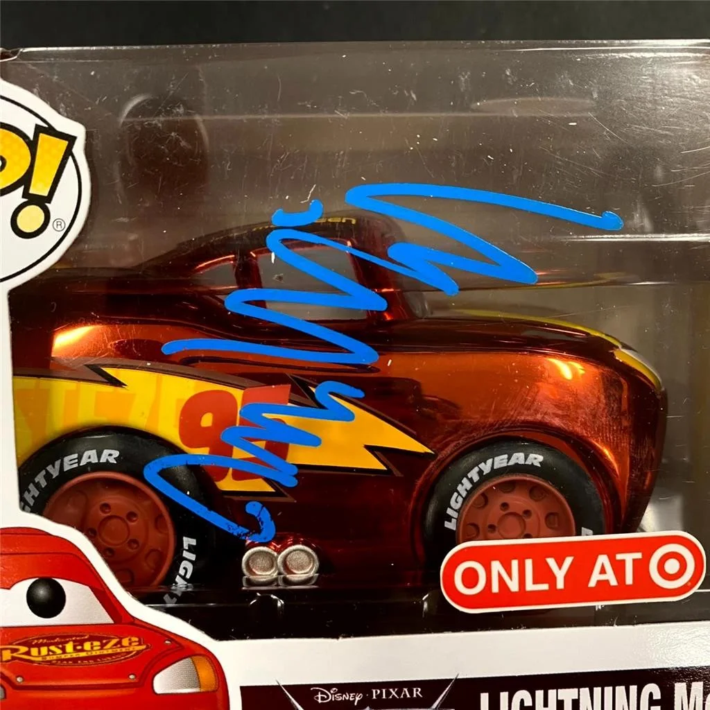 Owen Wilson — Owen Wilson signed Lightning McQueen Funko Pop! 282 autograph ~ JSA, image 2