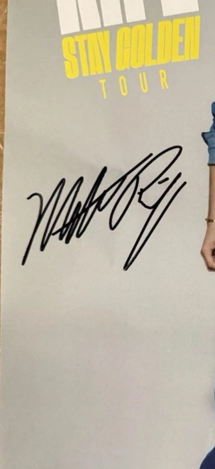 Matt Rife Stay Golden Tour Poster Signed, image 2