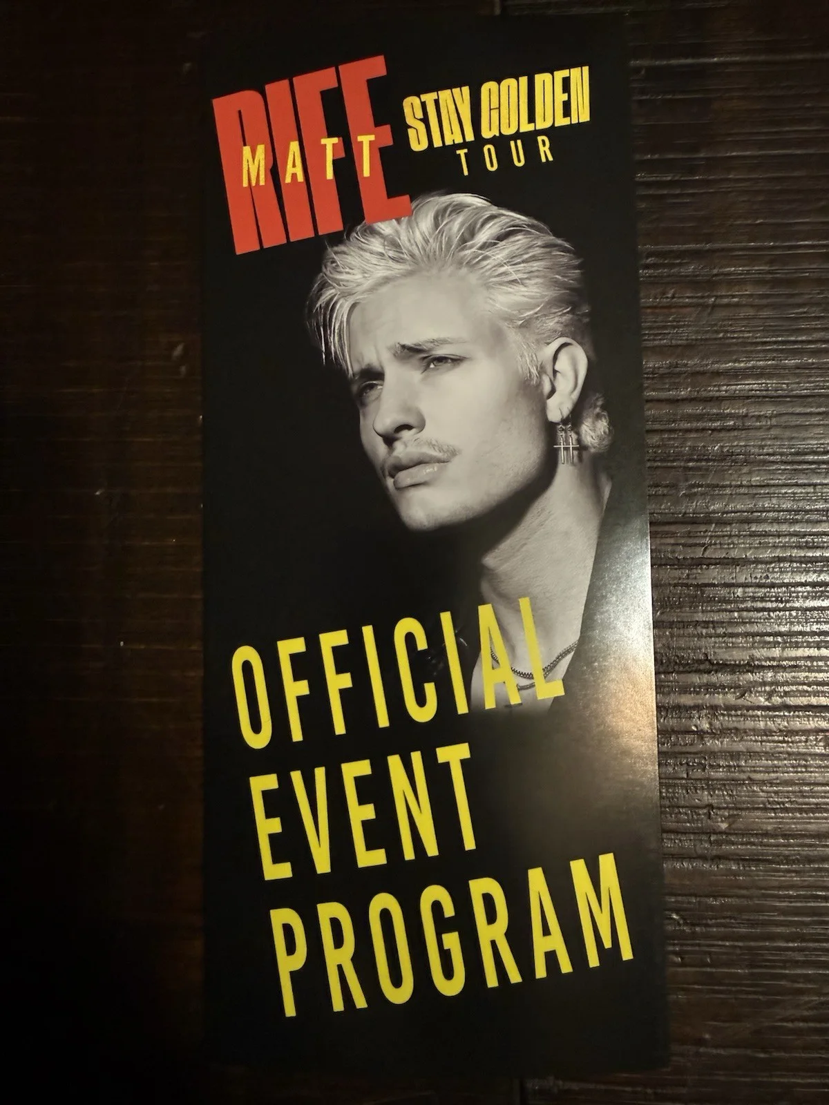 Matt Rife Stay Golden Tour Poster Signed, image 3