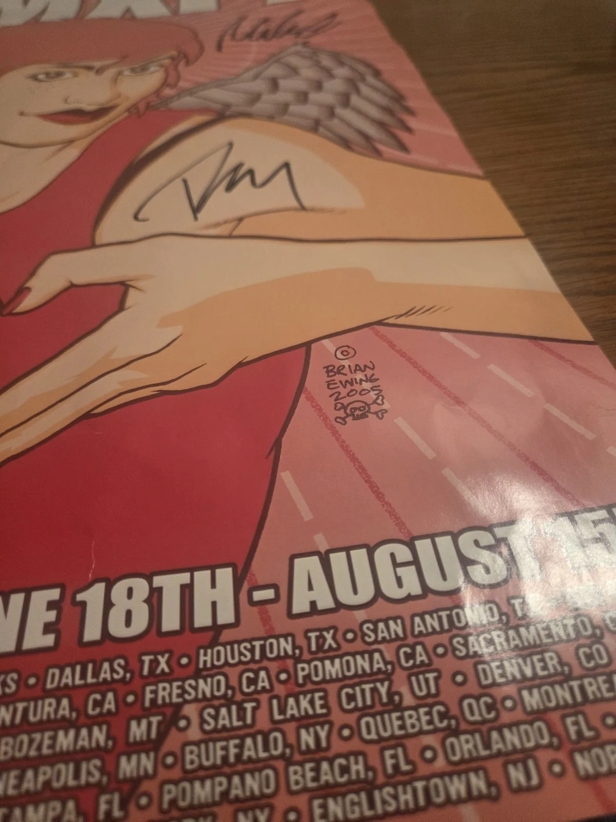 VINTAGE MxPx Signed Poster From Vans Warped Tour 2005, изображение 4