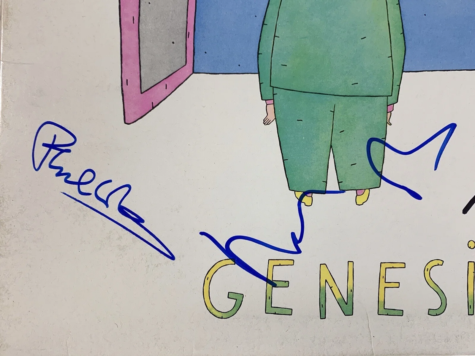 Genesis signed Duke Album Phil Collins Tony Banks Rutherford group auto Beckett, image 2
