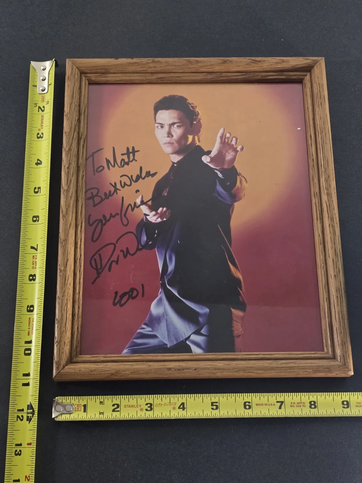 Don "The Dragon" Wilson Kung-Fu Movie Star Autographed & Framed Photograph, изображение 2