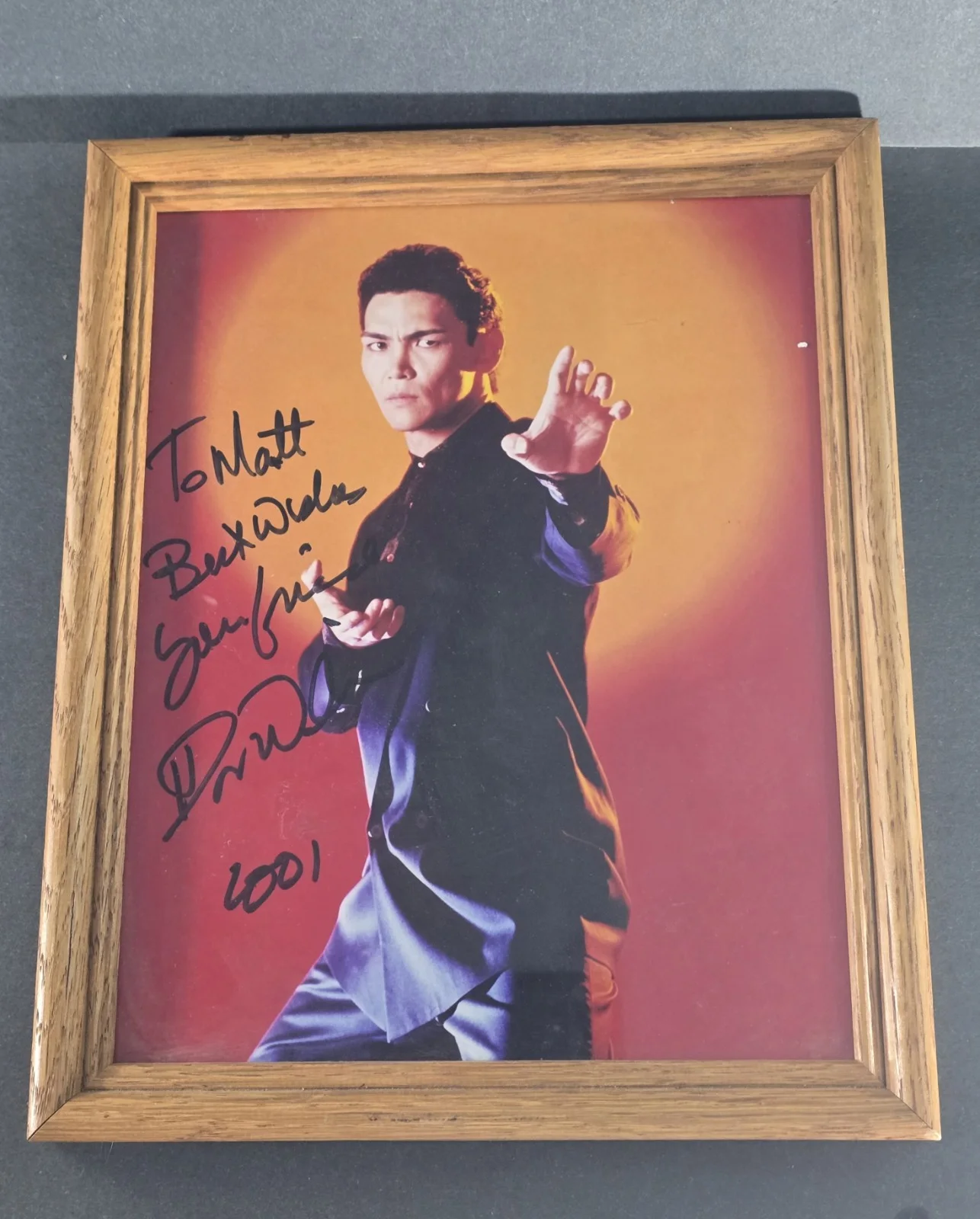 Don "The Dragon" Wilson Kung-Fu Movie Star Autographed & Framed Photograph, изображение 3