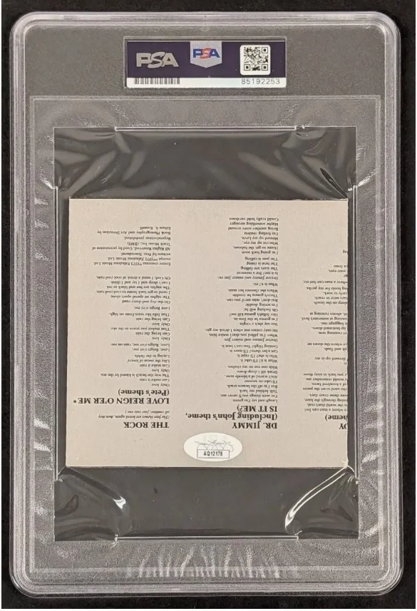 Quadrophenia Pete Townshend The WHO Founder Signed CD Autograph PSA Encapsulated, изображение 3