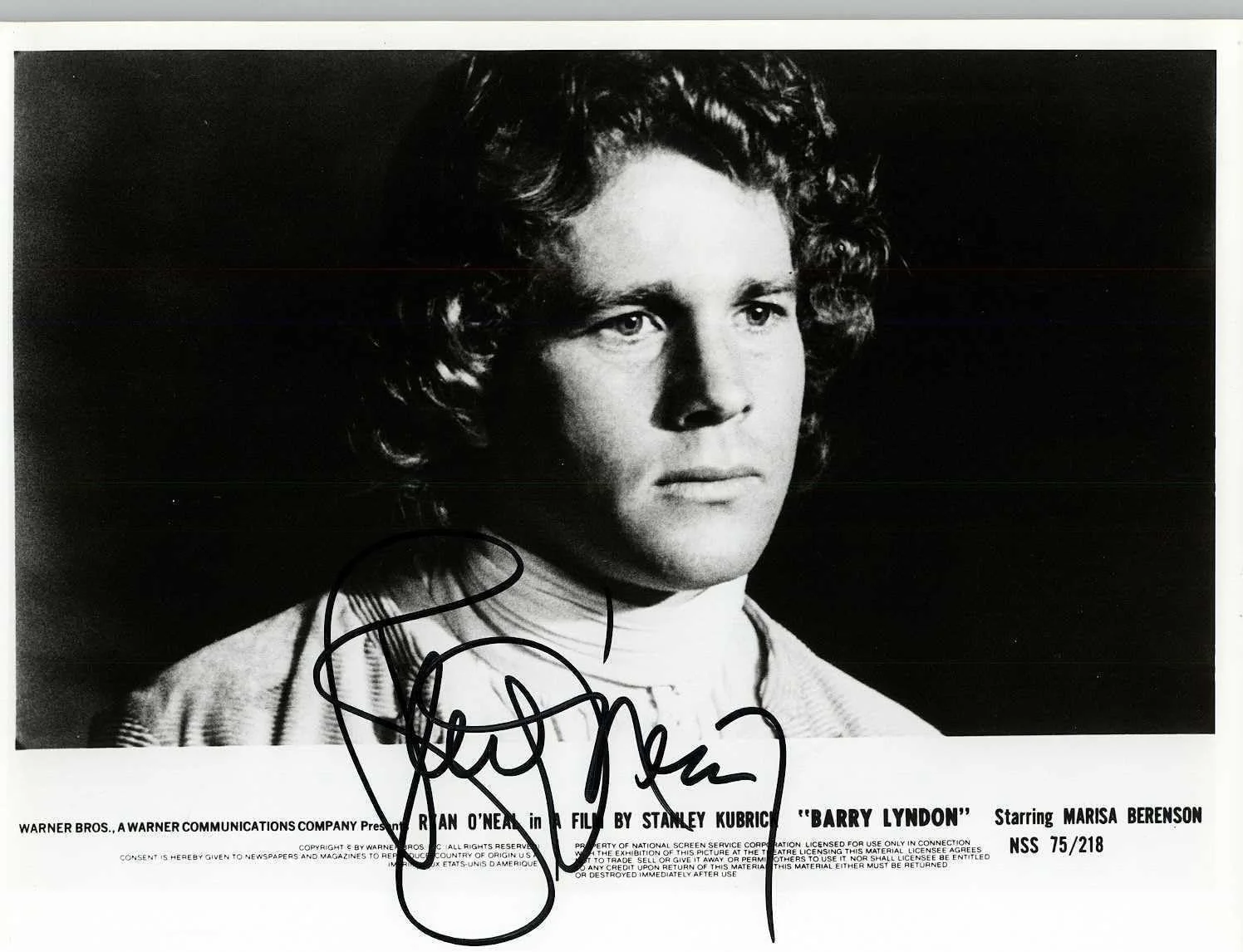 Ryan O'Neal — Ryan O'Neal (d. 2023) Signed Autographed Vintage Glossy 8x10 Photo
