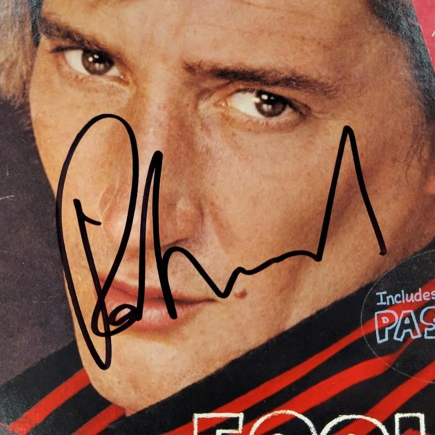 Rod Stewart signed Foolish Behaviour Vinyl Album Cover autograph ~ Beckett BAS, изображение 2