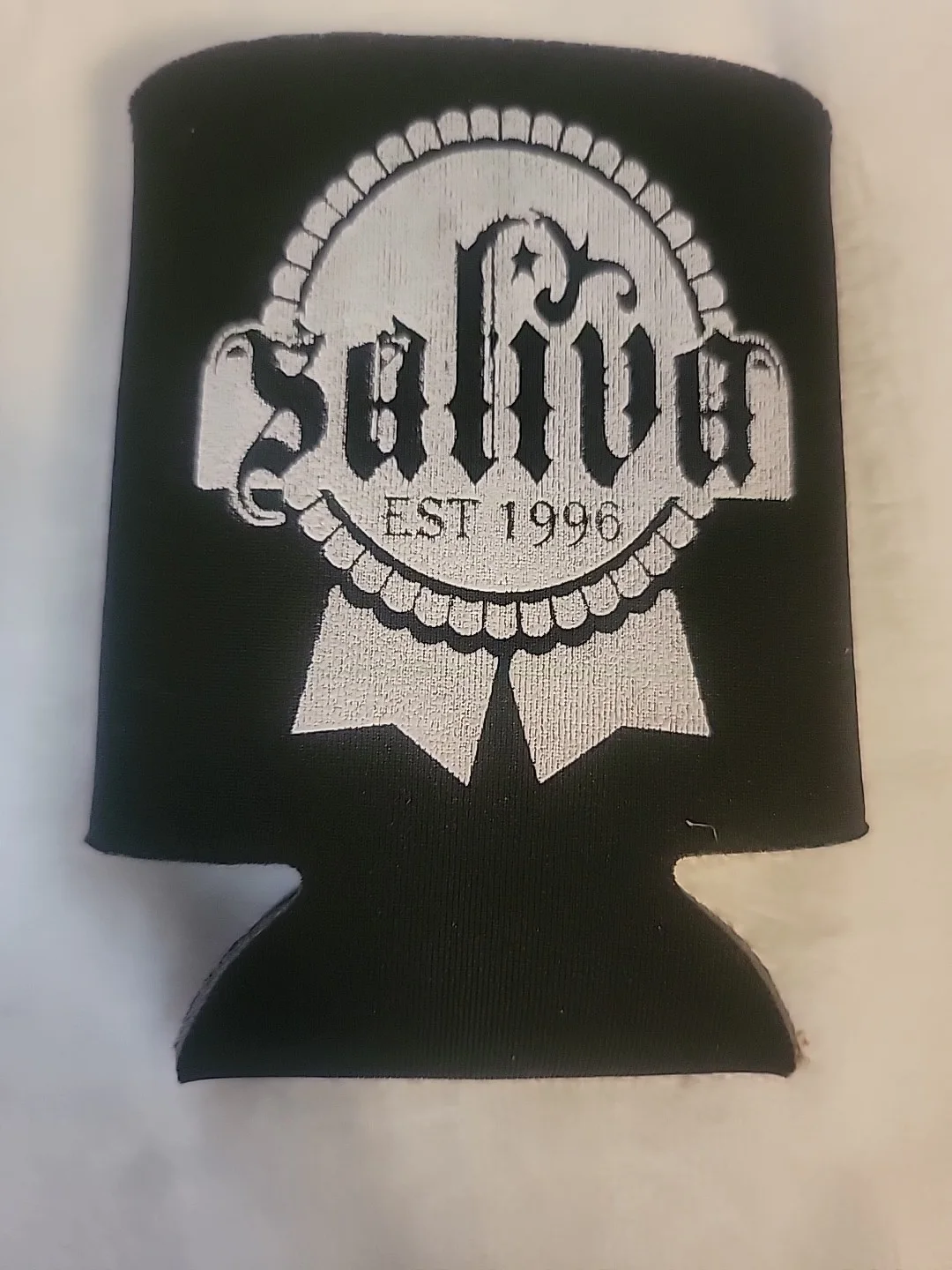 Saliva autographed Koozie Wayne Swinny Bobby Amaru Brad Stewart, image 2