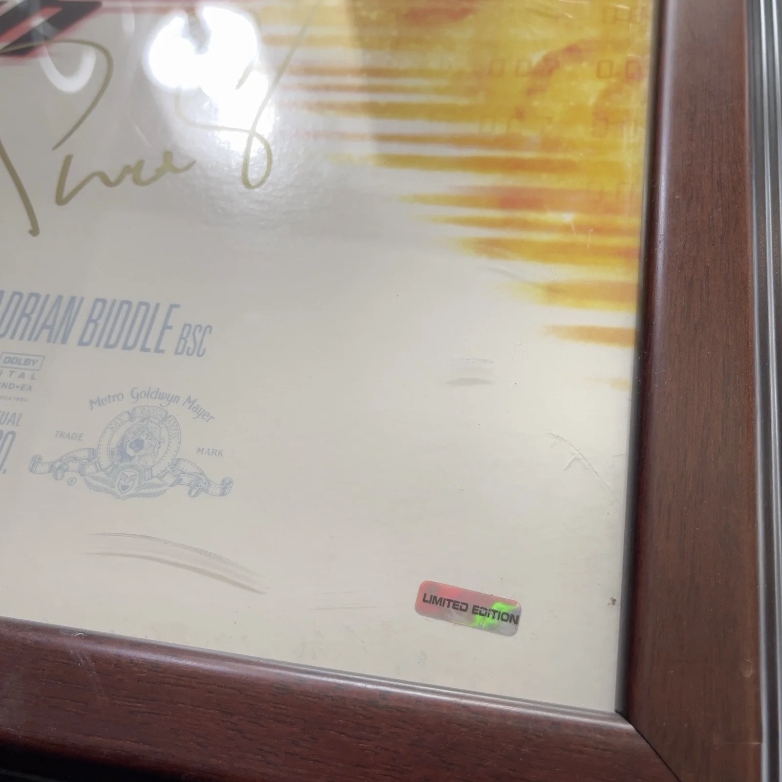 Pierce Brosnan Autographed James Bond Poster The World Is Not Enough Framed, изображение 4