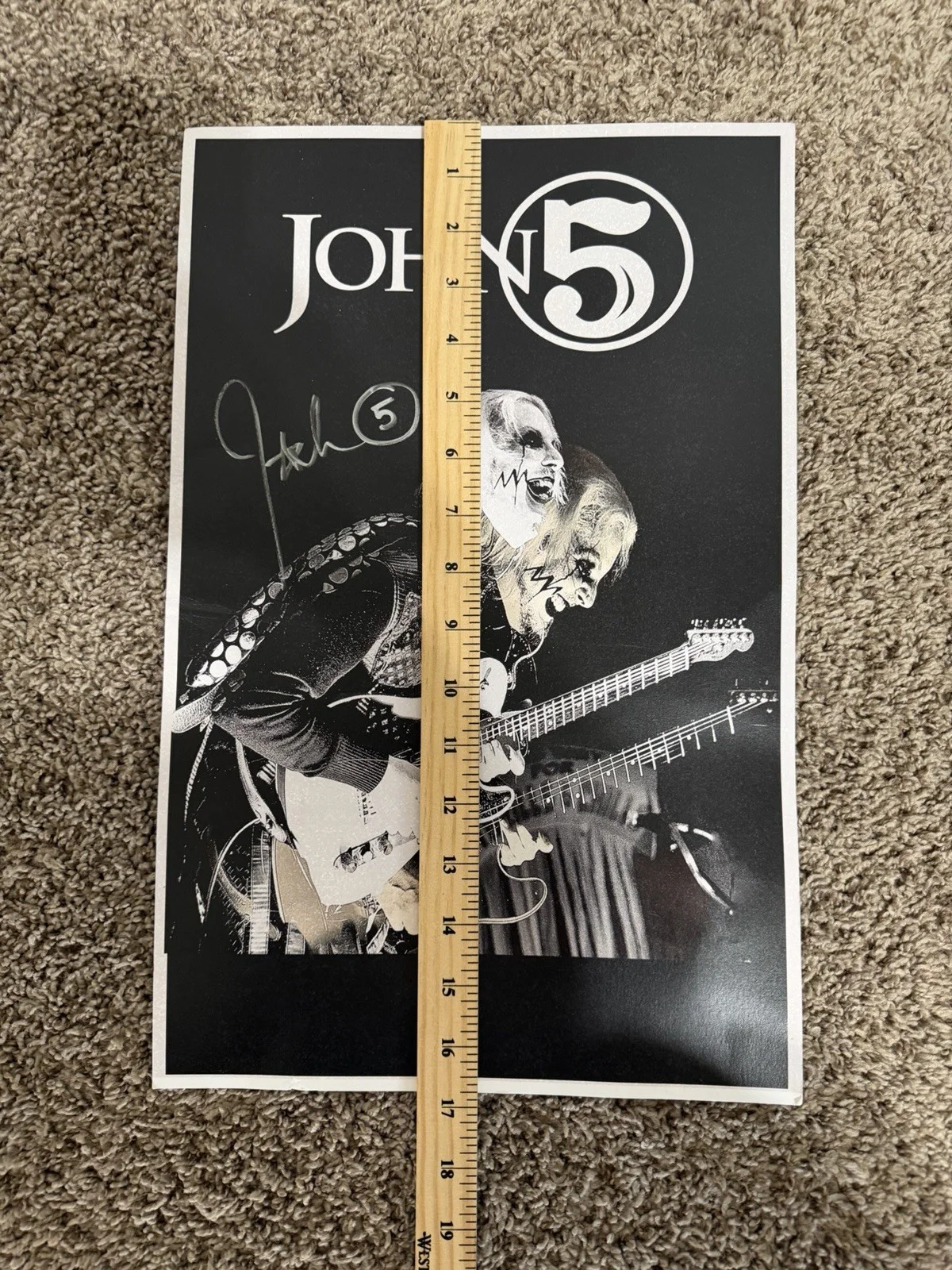 John 5 Poster Print Signed - Motley Crue Rob Zombie Marilyn Manson Autographed, изображение 4