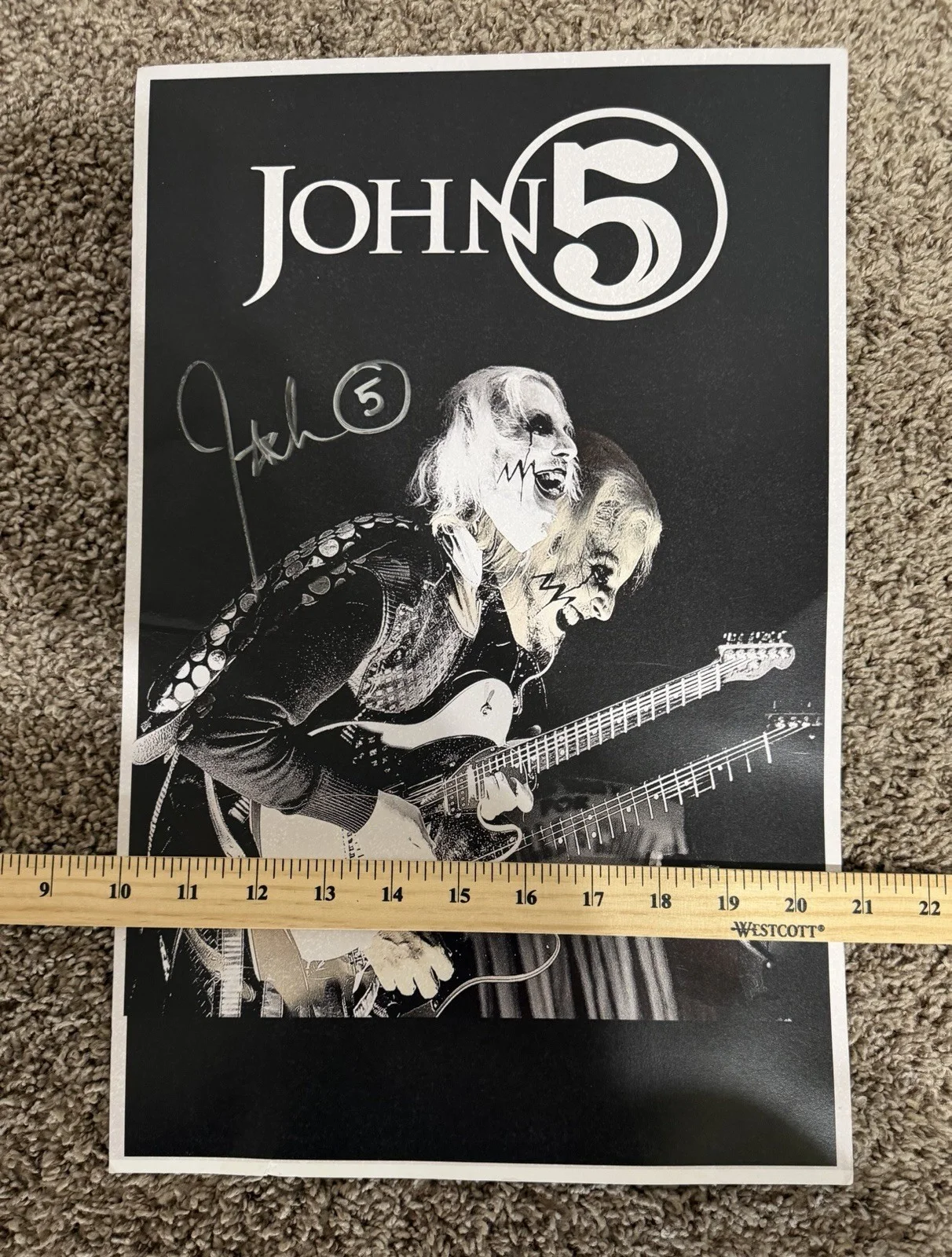 John 5 Poster Print Signed - Motley Crue Rob Zombie Marilyn Manson Autographed, изображение 5