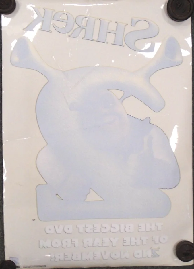 SHREK - Official Window Sticker For Its DVD Launch - 1 of 2, image 2