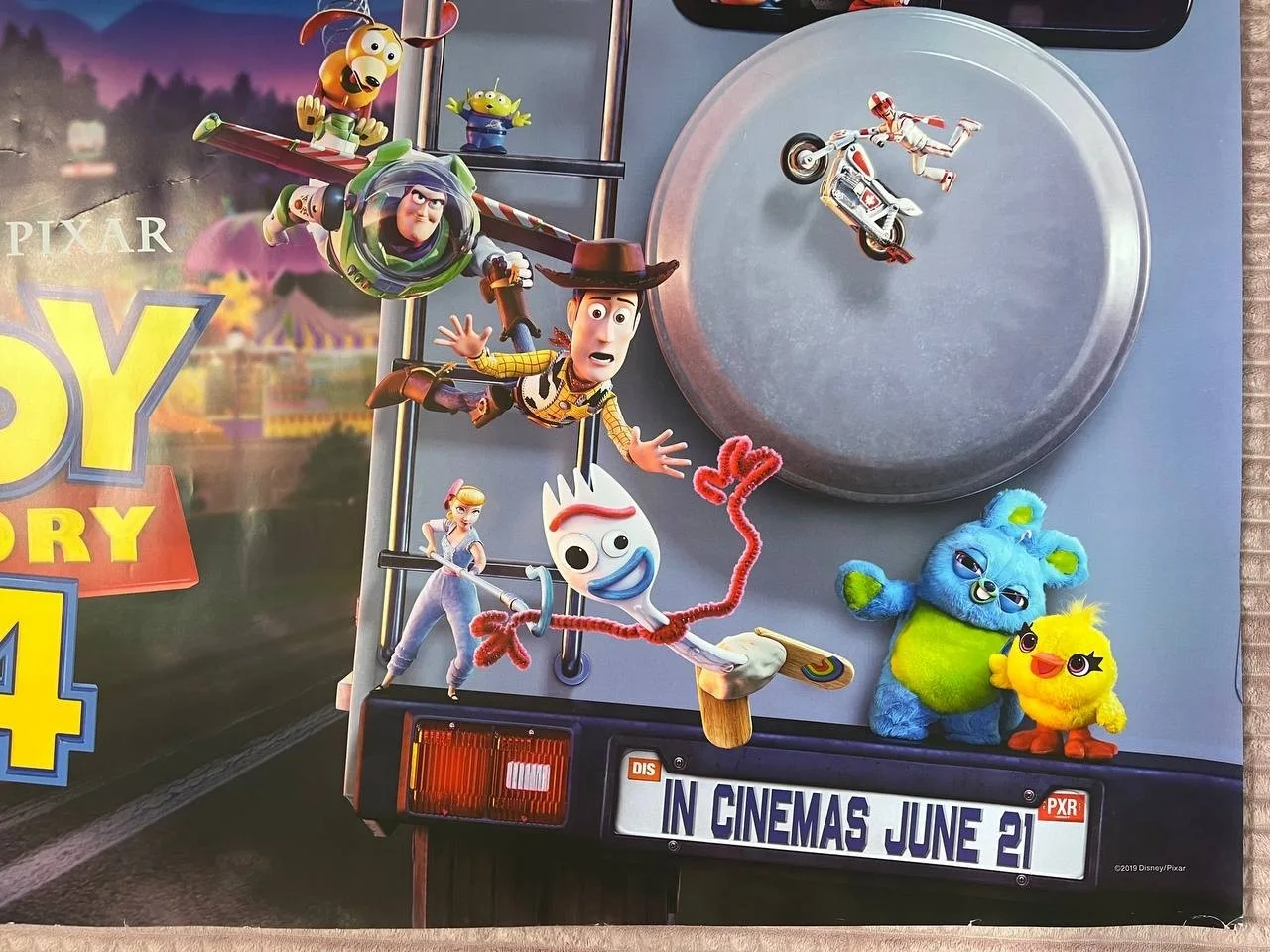 Toy Story 4 (2019) Original Quad UK movie Poster 30x40'', изображение 2