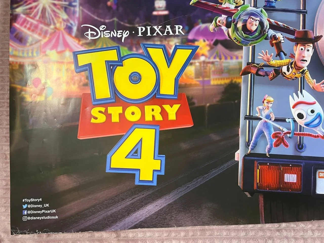 Toy Story 4 (2019) Original Quad UK movie Poster 30x40'', изображение 4