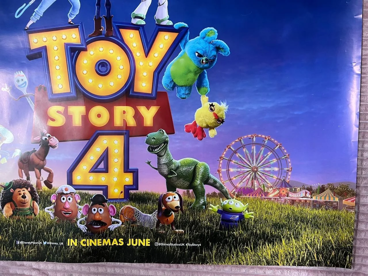 Toy Story 4 (2019) Original Quad UK movie Poster 30x40'', изображение 2
