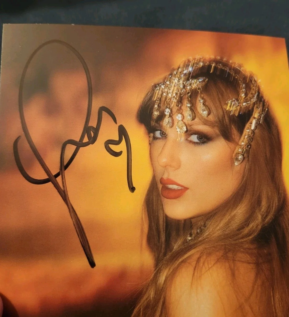 Taylor Swift Life Of A Showgirl Signed Autograph Bold Auto Coa Photo #1 Heart ❤️, изображение 2