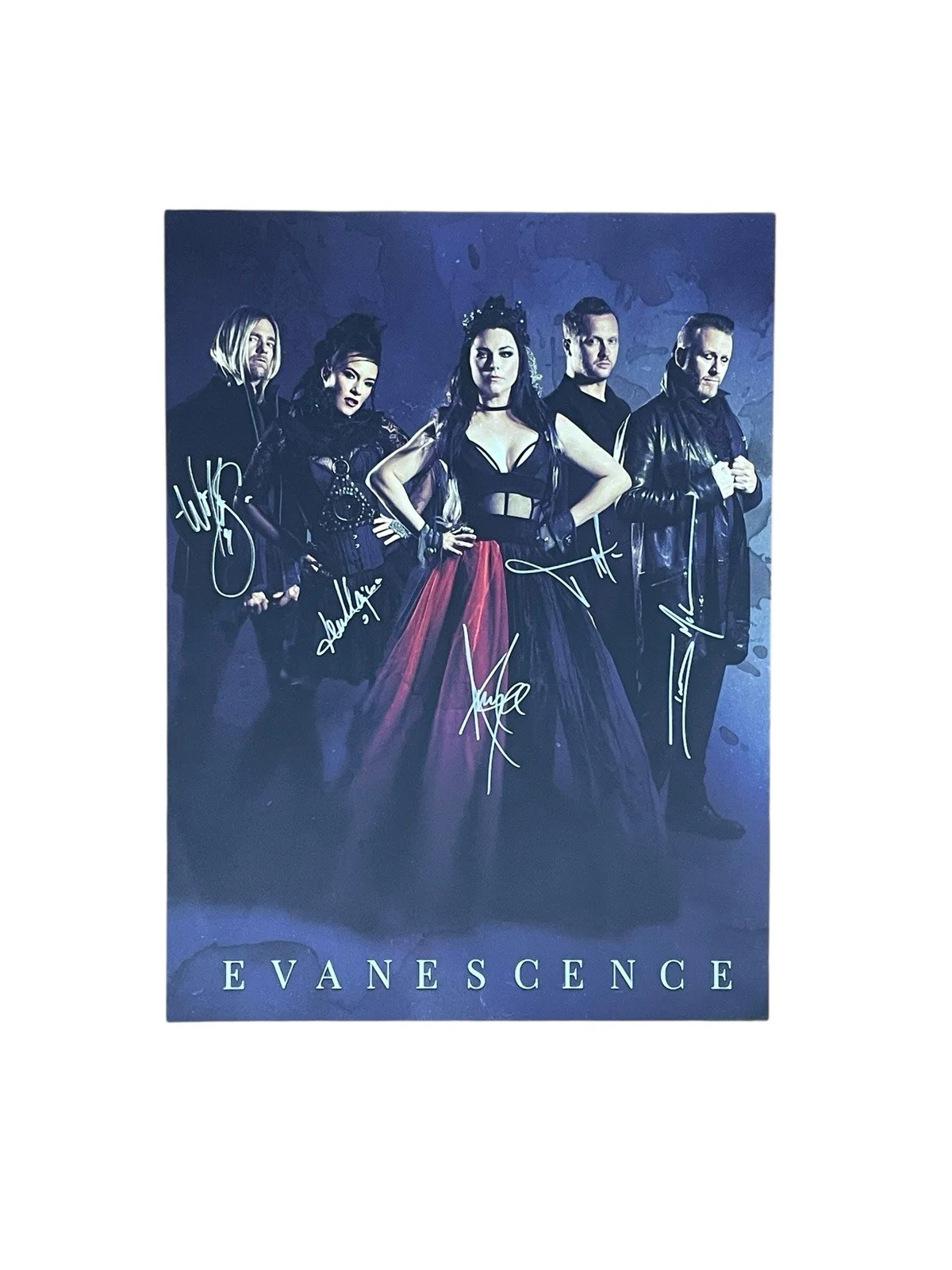 Evanescence Rare Full Band Signed Autographed Lithograph Poster Amy Lee JSA 🎙️, image 2