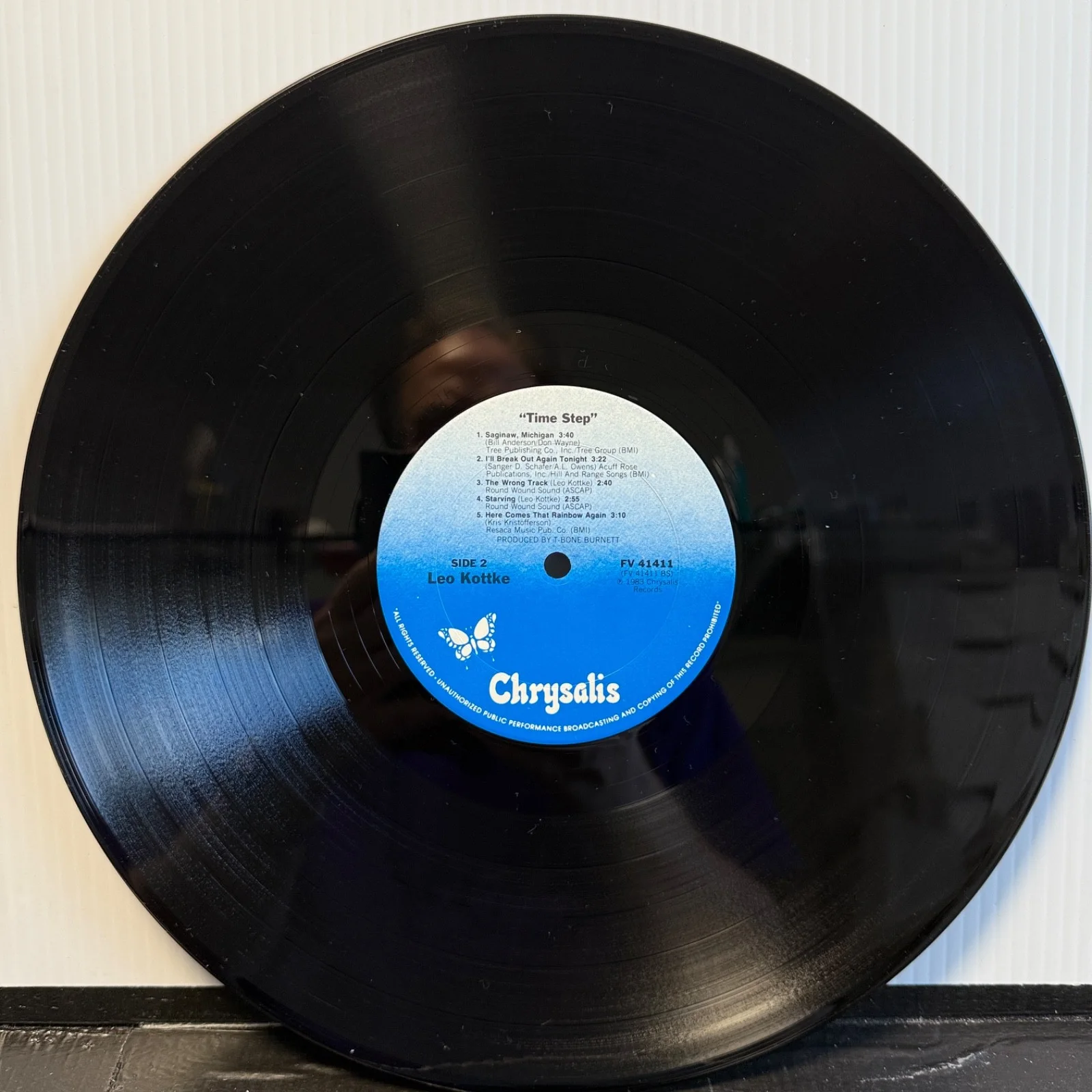 LEO KOTTKE "Time Step" AUTOGRAPHED usa vinyl LP GOLD PROMO STAMP FV 41411 VG++, изображение 5