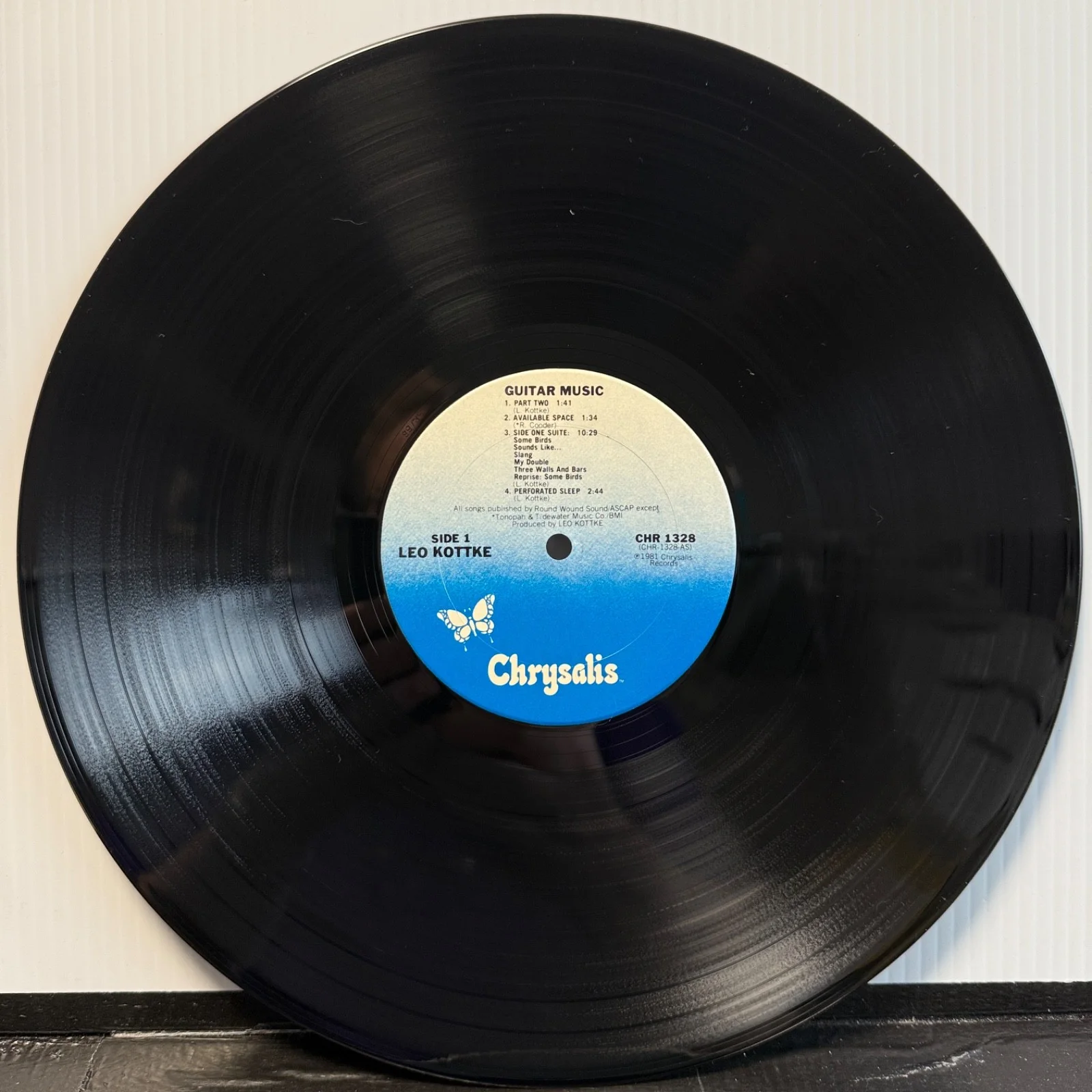 LEO KOTTKE "Guitar Music" AUTOGRAPHED ON COVER usa vinyl LP Chrysalis CHR 1328, изображение 4