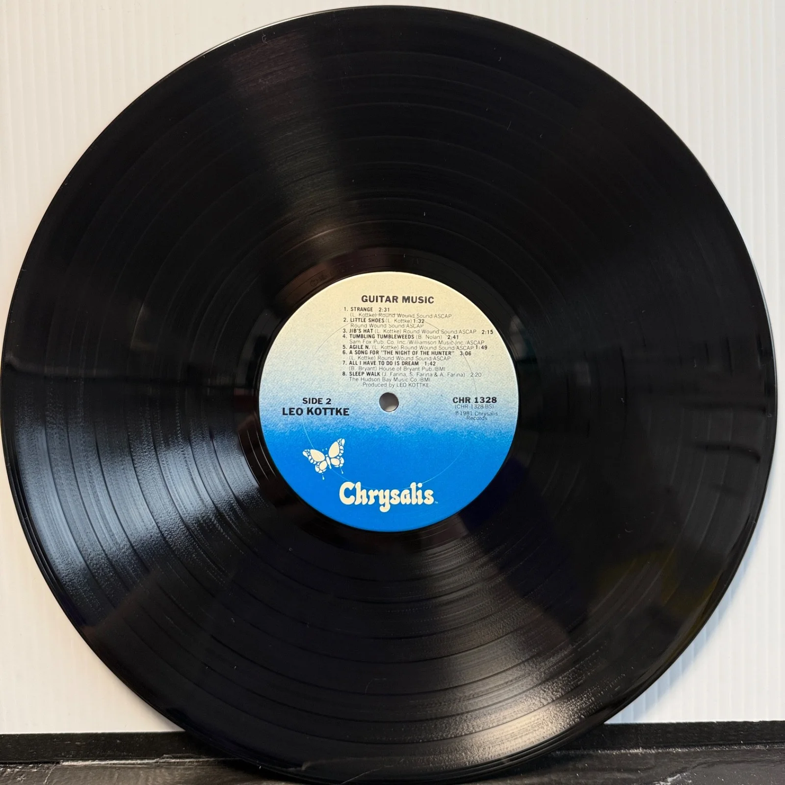 LEO KOTTKE "Guitar Music" AUTOGRAPHED ON COVER usa vinyl LP Chrysalis CHR 1328, изображение 5
