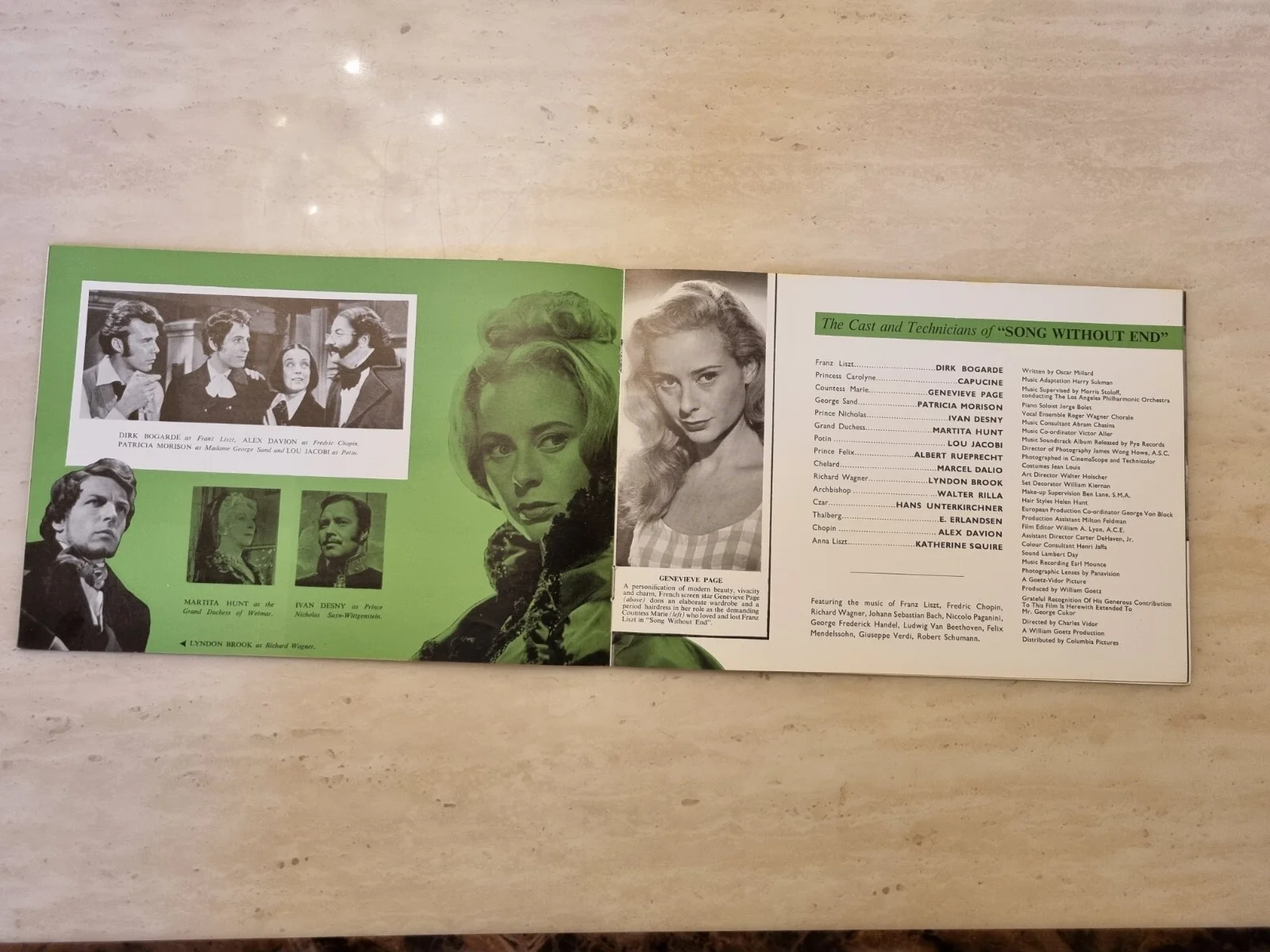 Song Without End Dirk Bogarde Genevieve Page Patricia Morison Capucine, изображение 5