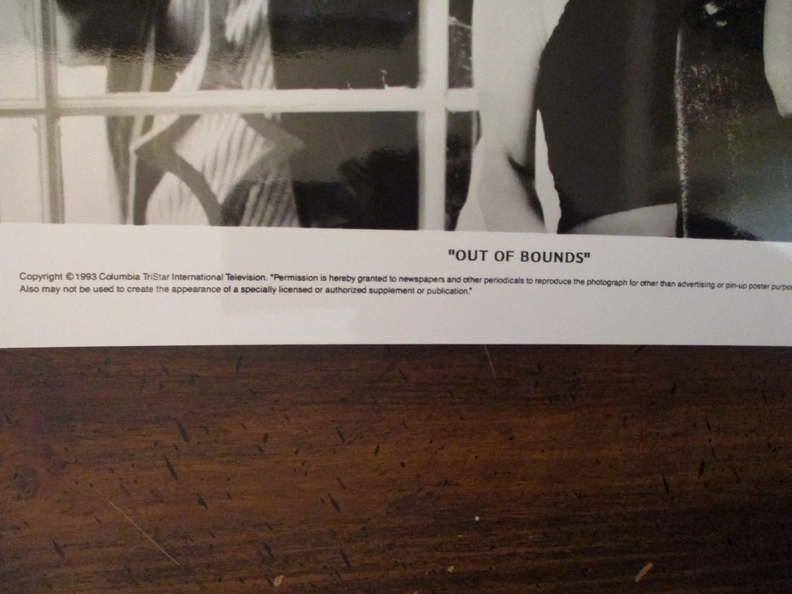 Jenny Wright/Jeff Kober(OUT OF BOUNDS) 1993 10 x 8 Black and White Press Photo, изображение 3
