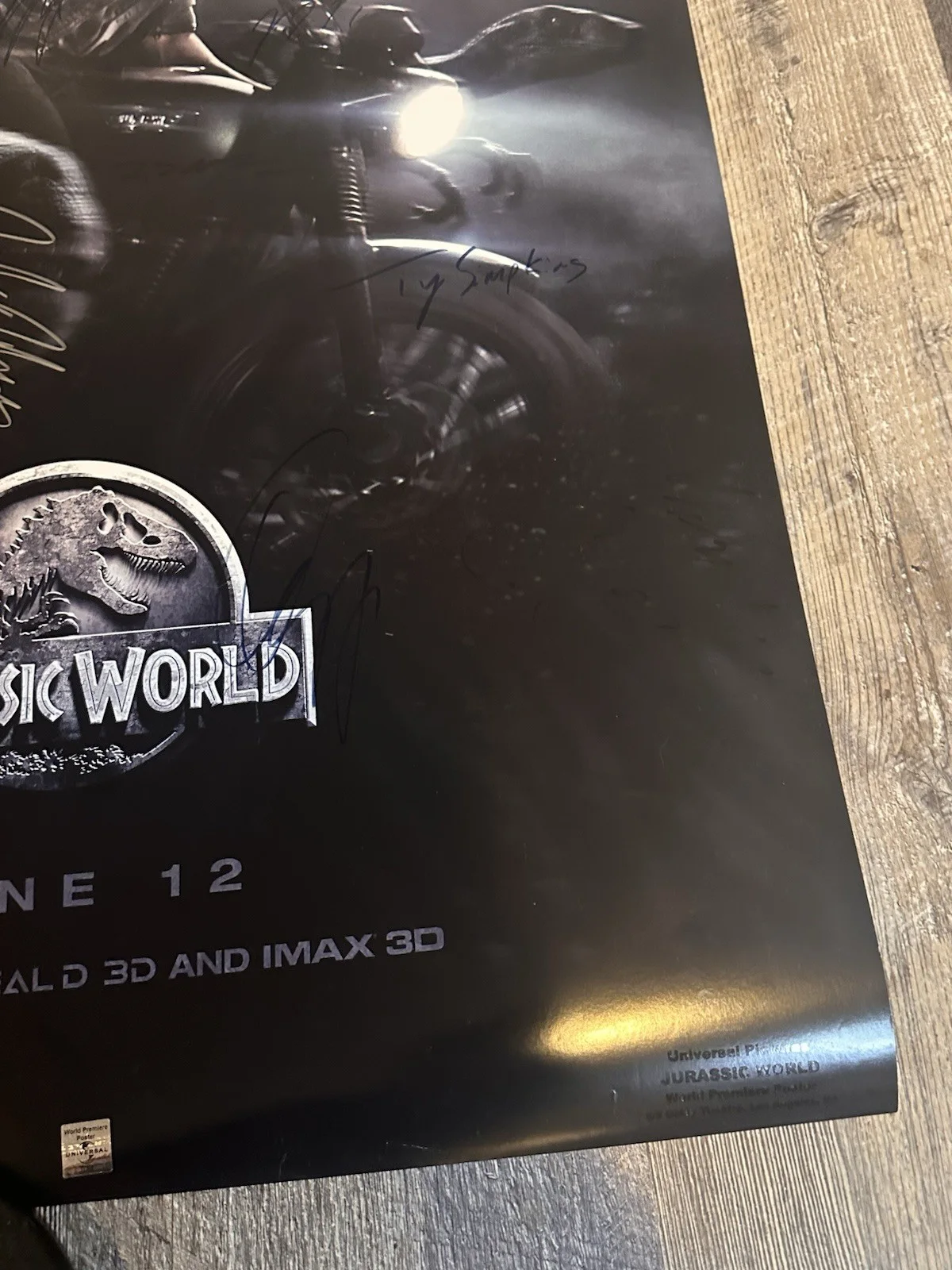 Chris Pratt — Jurassic World, World Premier Cast Signed Poster 40x27 Chris Pratt+9 Signatures, изображение 4