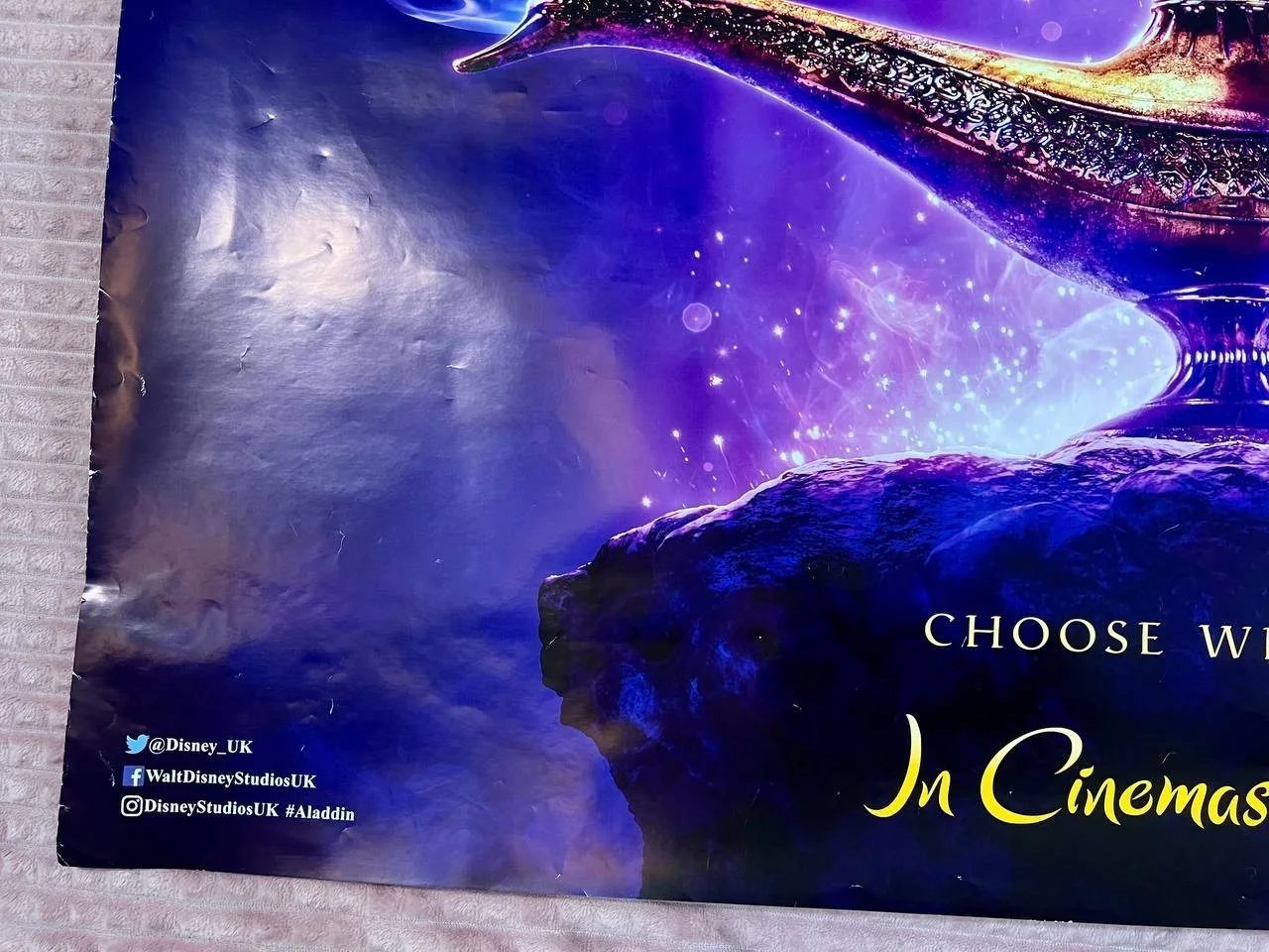 Alladin Original Quad UK movie Poster 30x40'', image 4