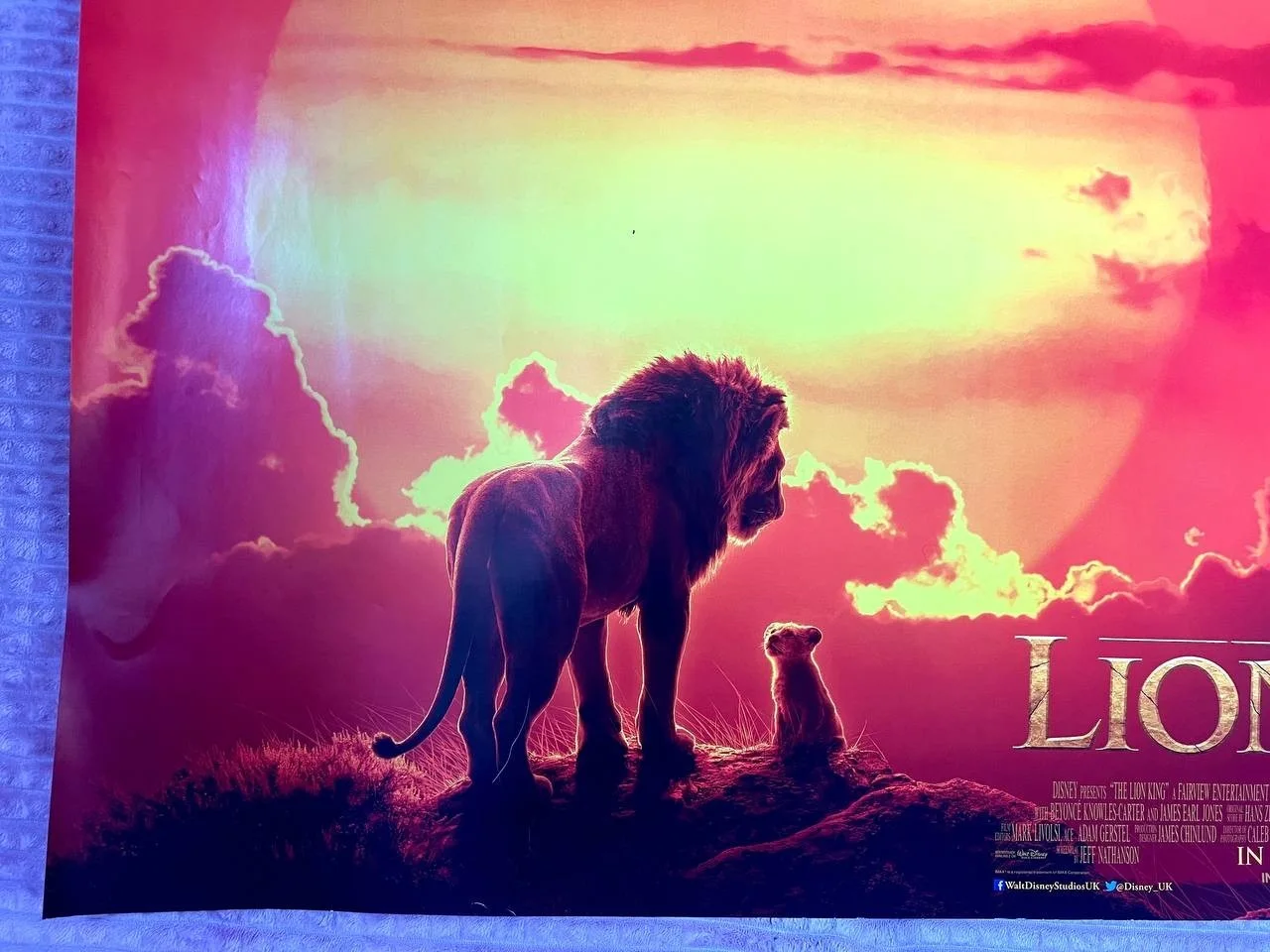 The Lion King (2019) Original Quad UK movie Poster 30x40'', изображение 2
