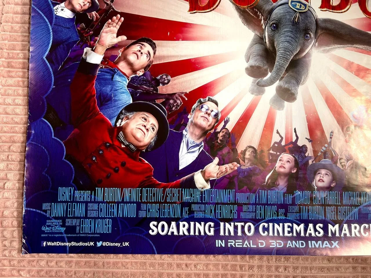 Dumbo 2019 Original Quad UK movie Poster 30x40'', image 2