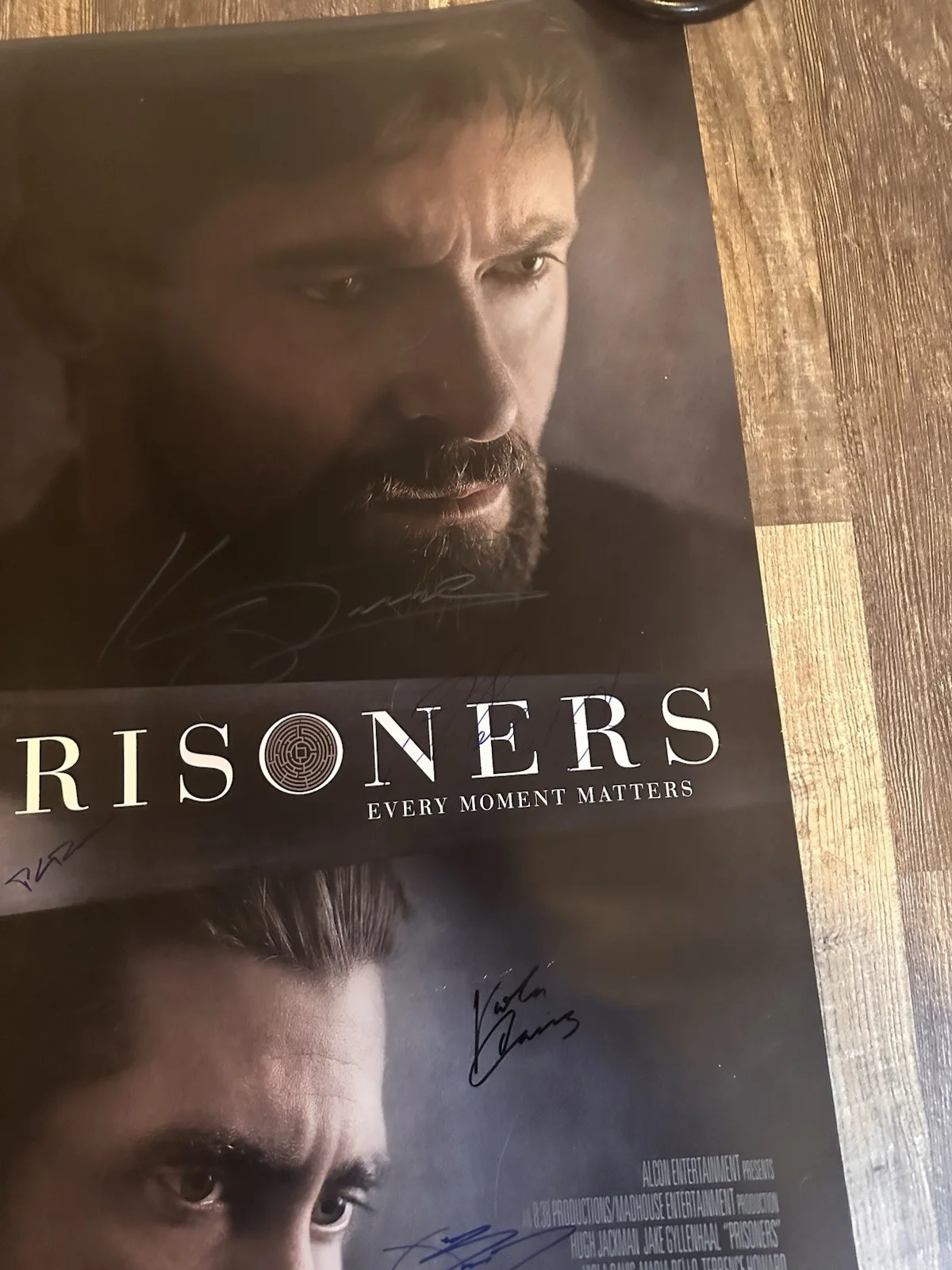 Denis Villeneuve Hugh Jackman Jake Gyllenhaal — World Premier Cast Signed Prisoners Poster 27x40 Gyllenhaal Jackman And More, изображение 3