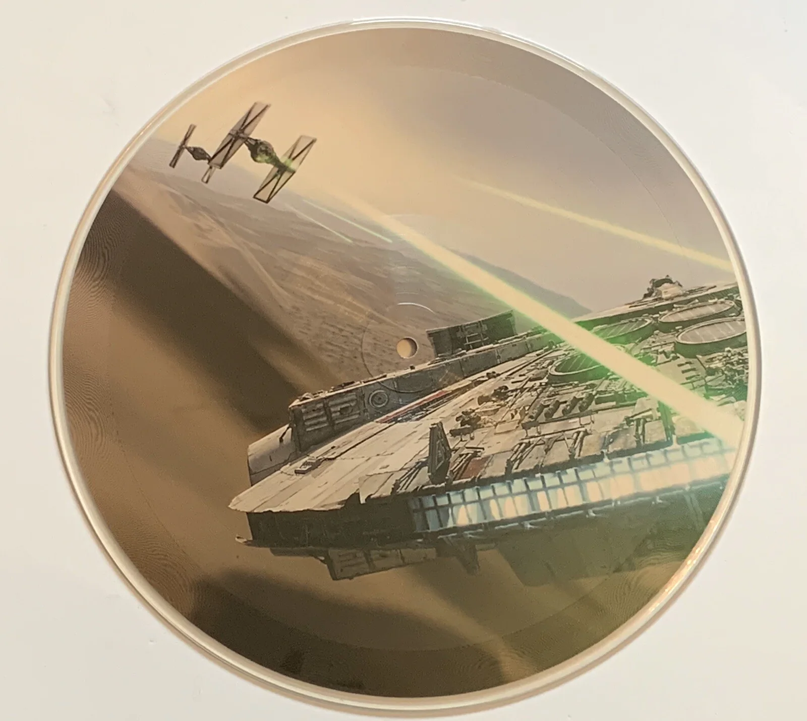 John Williams — John Williams Star Wars signed Album The Force Awakens picture disk beckett loa, image 5