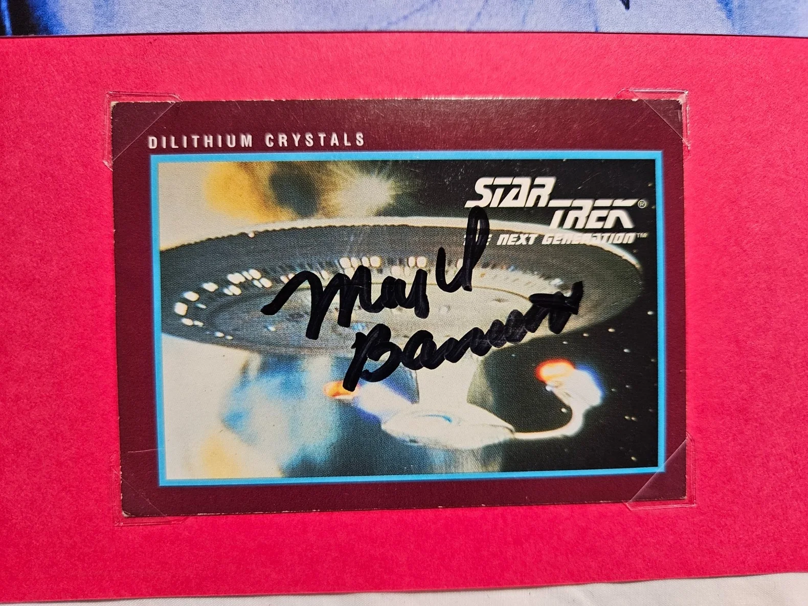Vintage Majel Barrett signed Star Trek NG trading card, изображение 2