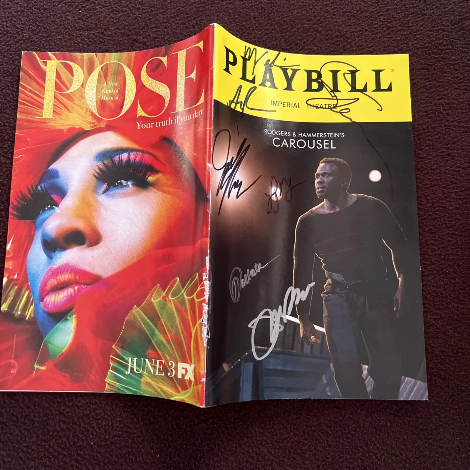 Cast — Rodgers & Hammerstein's Carousel Signed Autographed Main Lead Cast Playbill 5/18, image 4